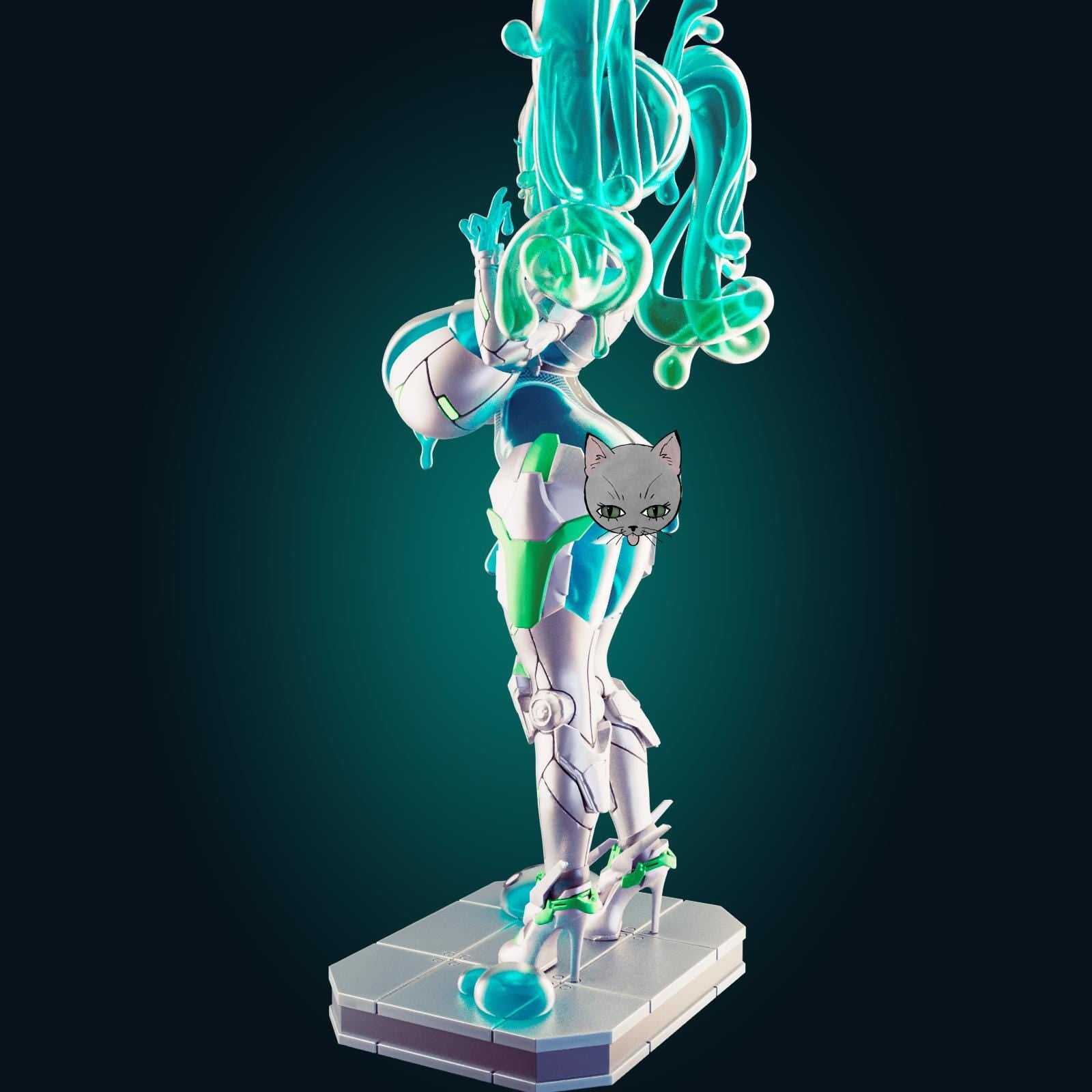 Slime Bot Model Kit | 3D Resin Printed Figurine | Officer Rhu