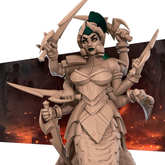 Meredith, the Dancing Marilith | Bite the Bullet Miniatures