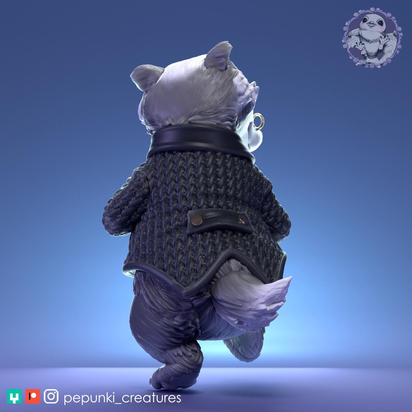 Gentleman Badger | Tabletop Miniature | Pepunki Creatures