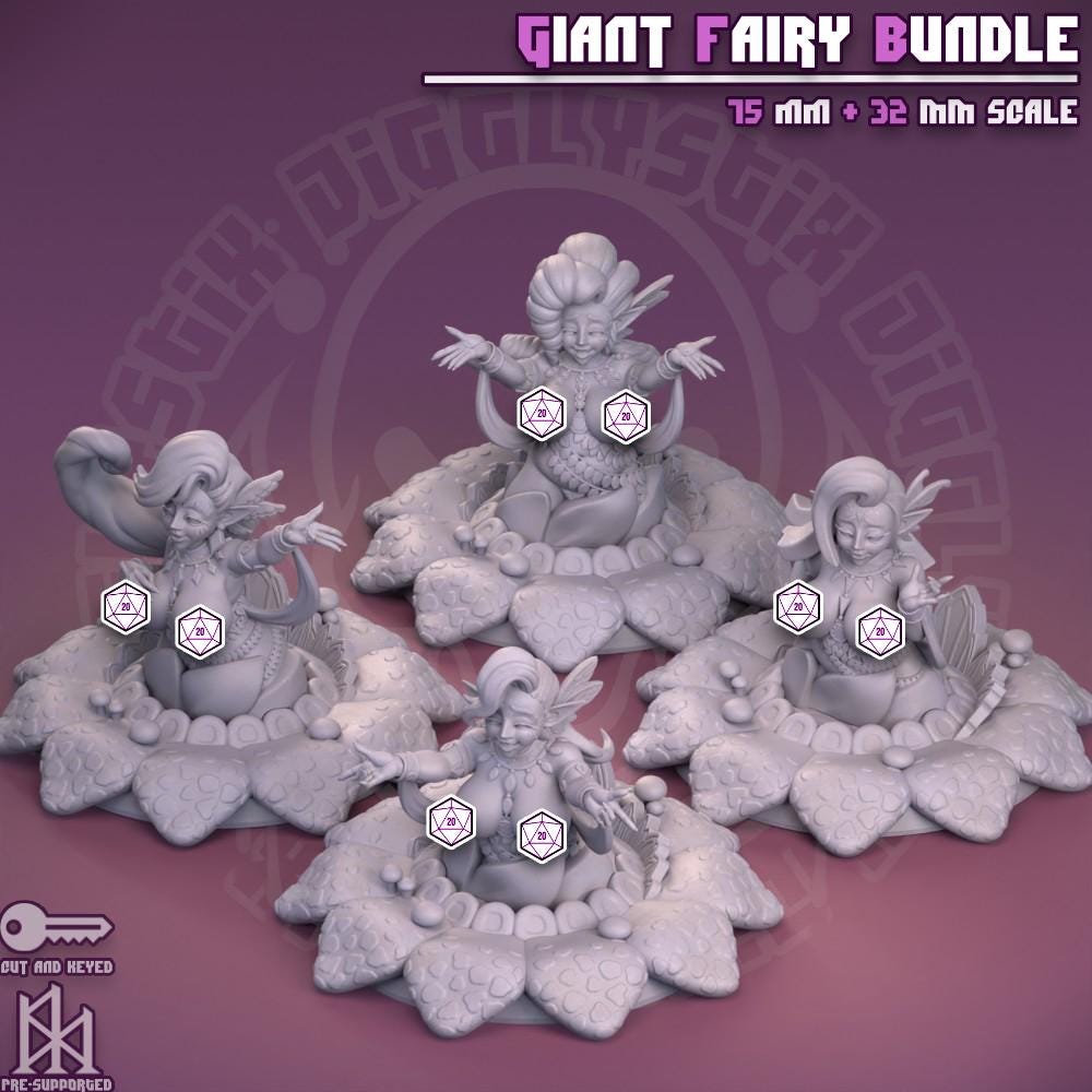 Giant Fairy Miniatures | Jigglystix