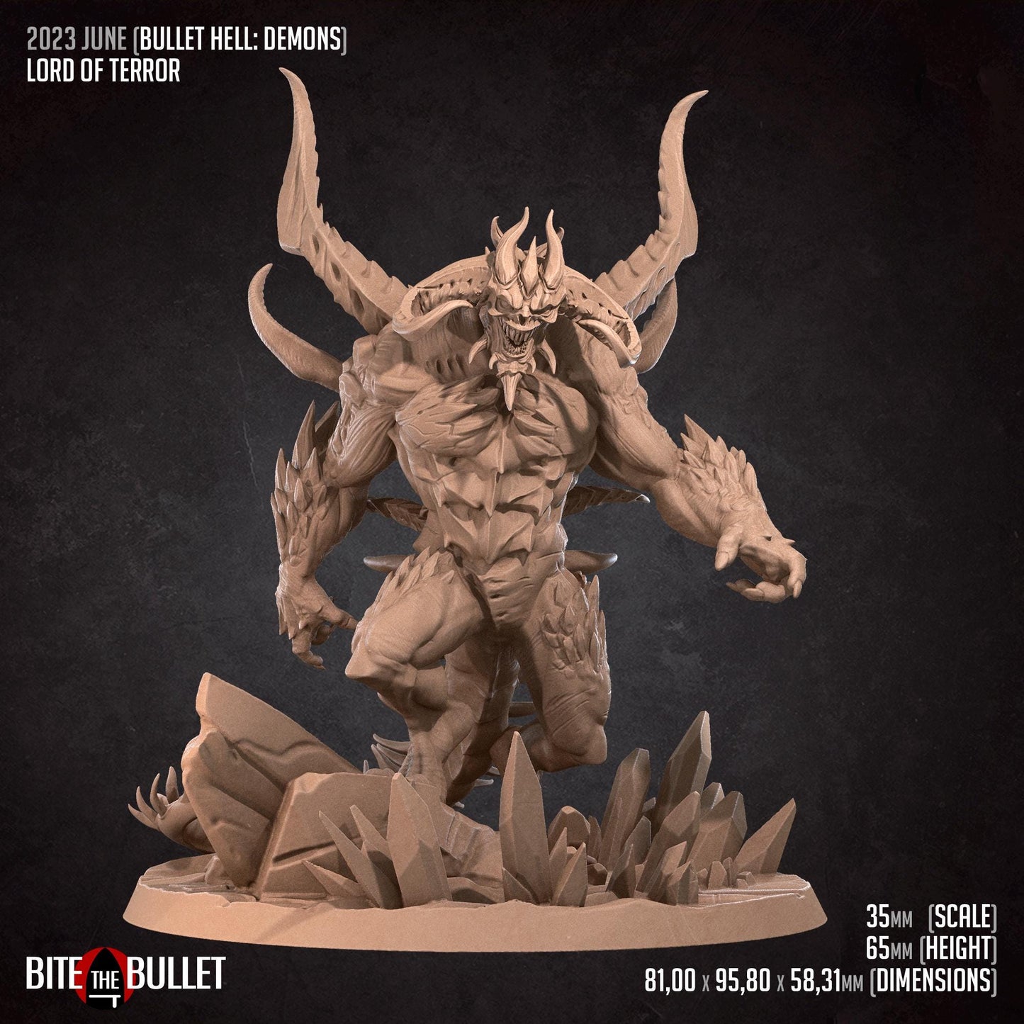 Lord of Terror Demon Miniature | Bite the Bullet