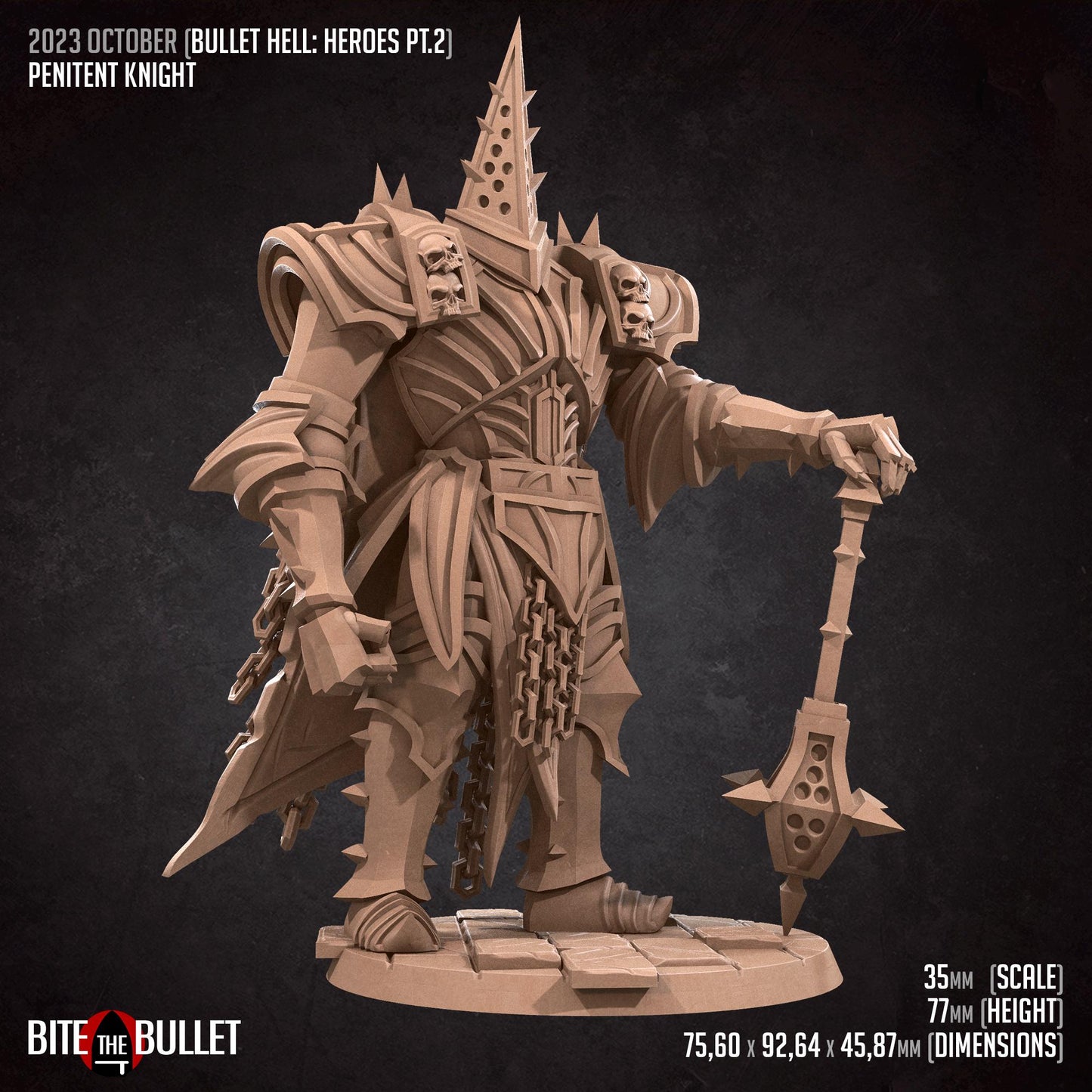 Pentient Knight Miniature | Bite the Bullet