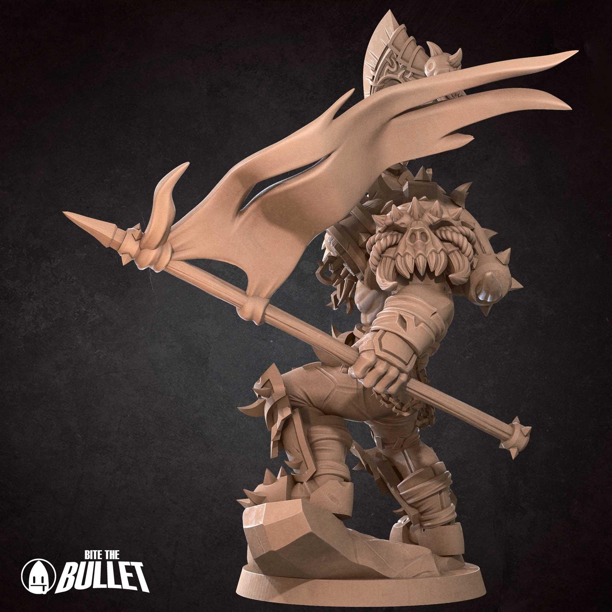 Orc Warrior Miniature | Bite the Bullet