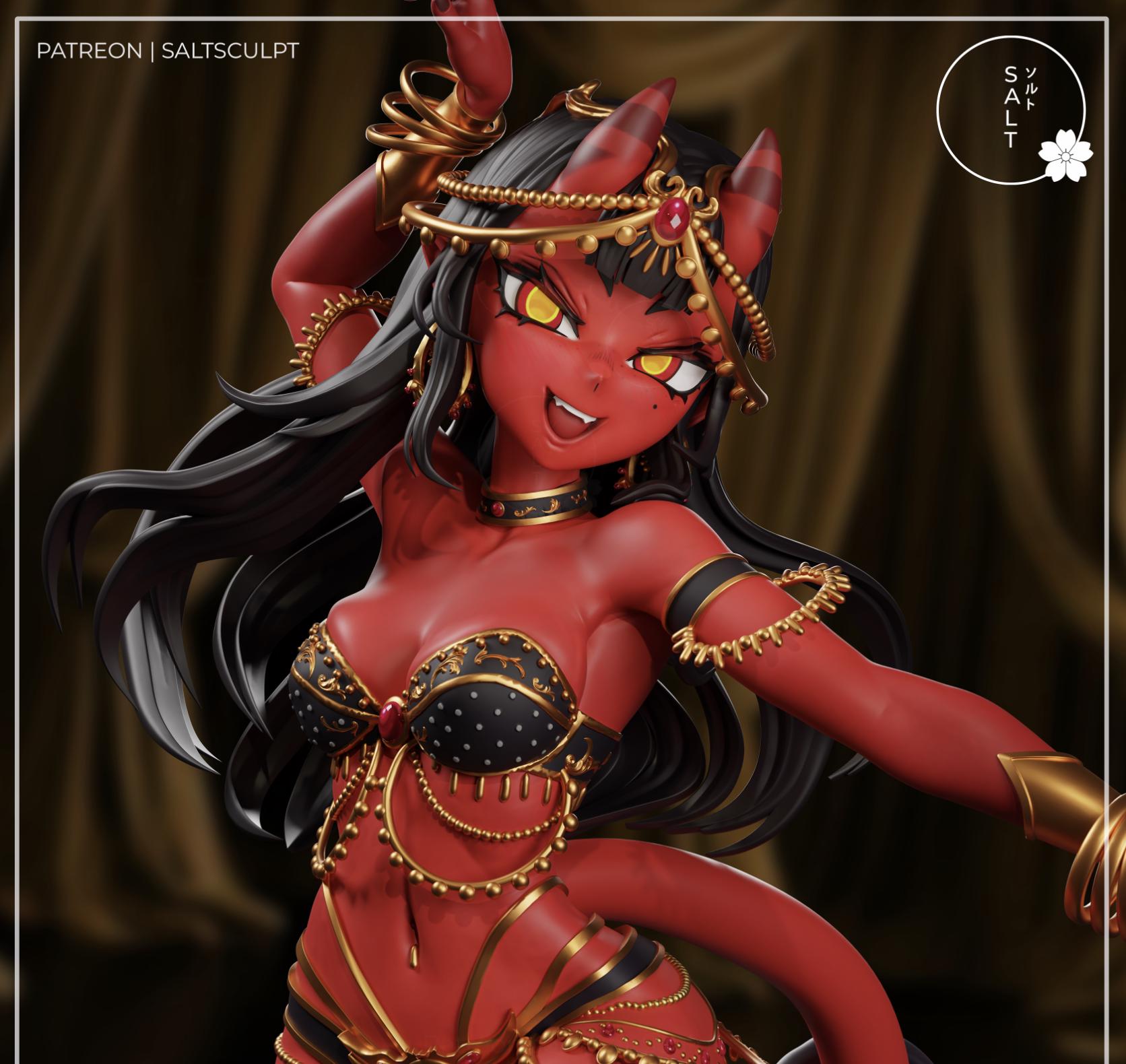 Demon Model Kit | 3D Resin Printed Figurine | Salt Sculpt