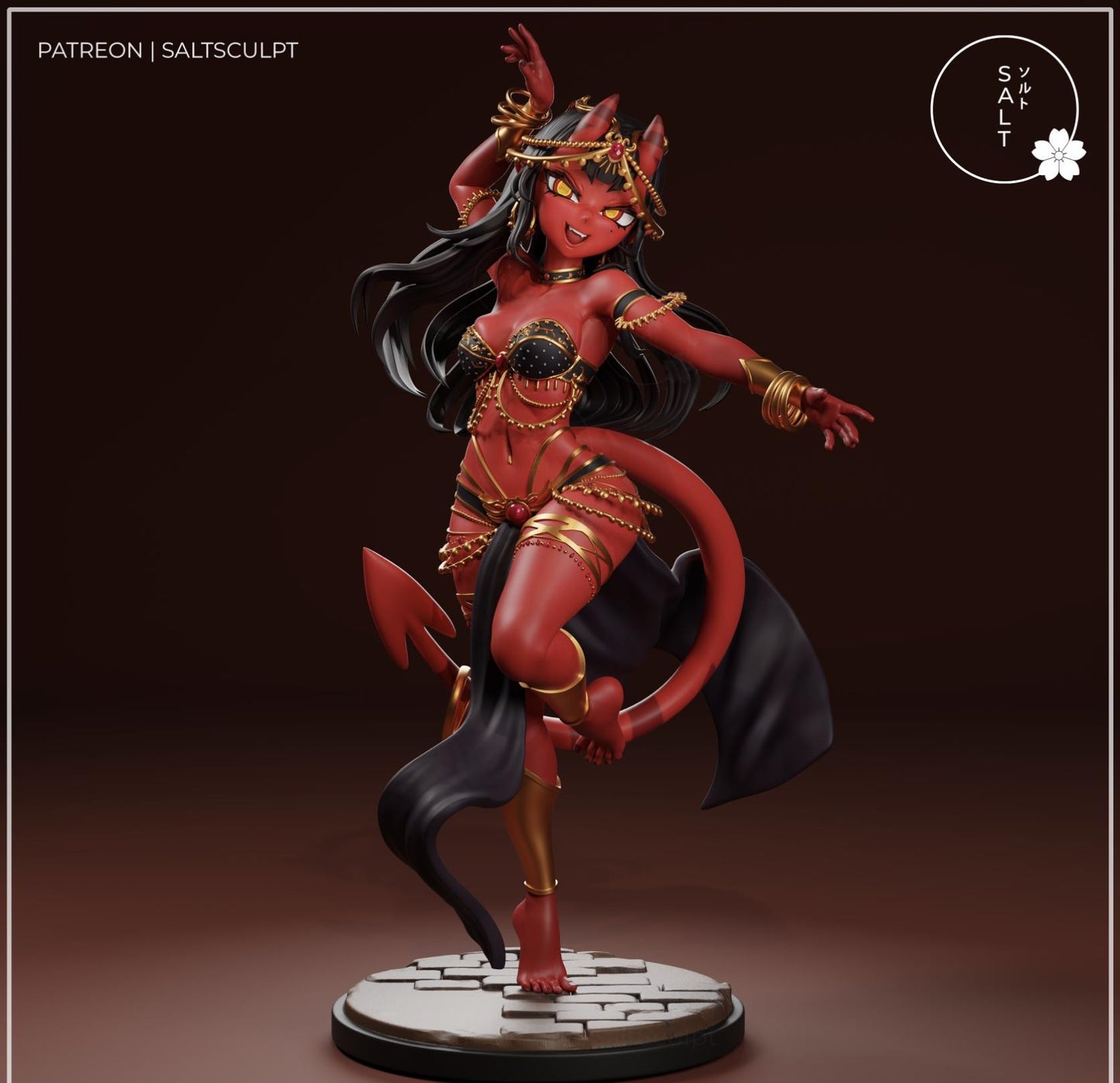 Demon Model Kit | 3D Resin Printed Figurine | Salt Sculpt