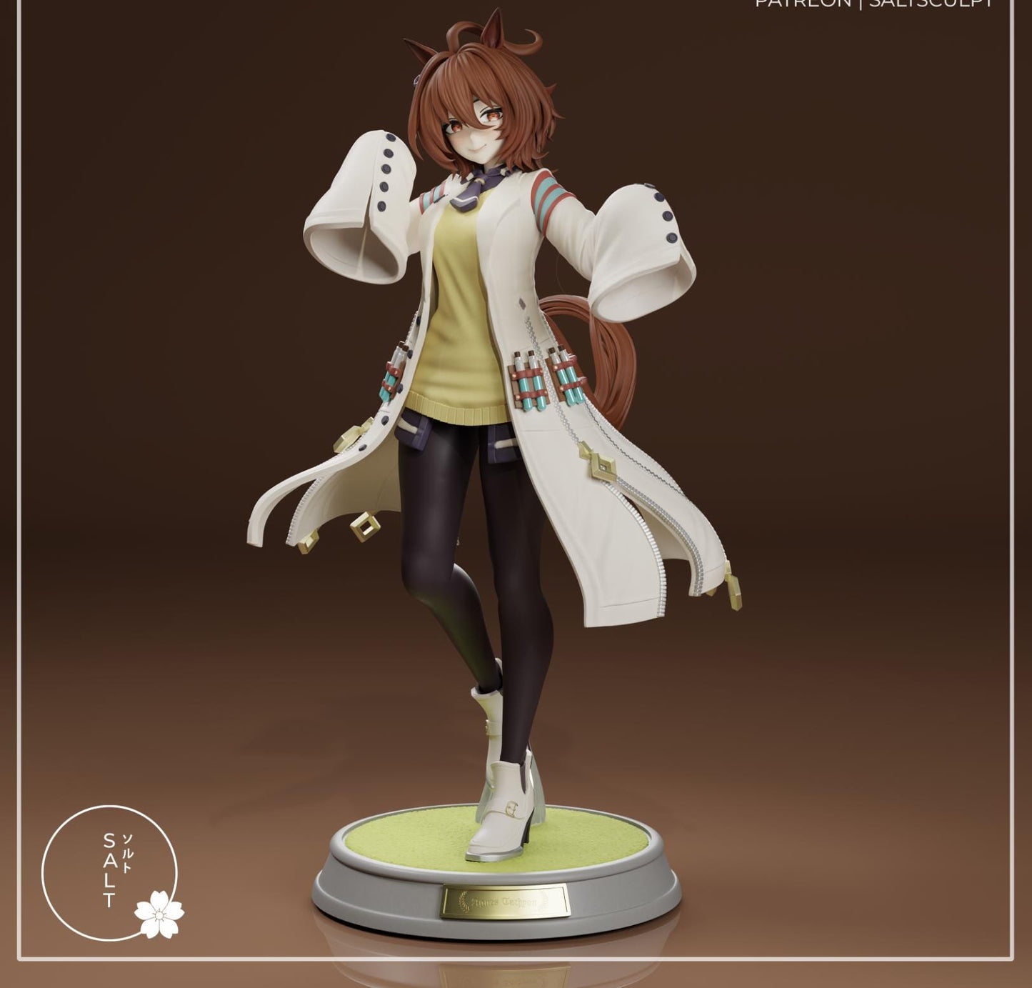 Horse Girl Model Kit | 3D Resin Printed Figurine | Salt Sculpt