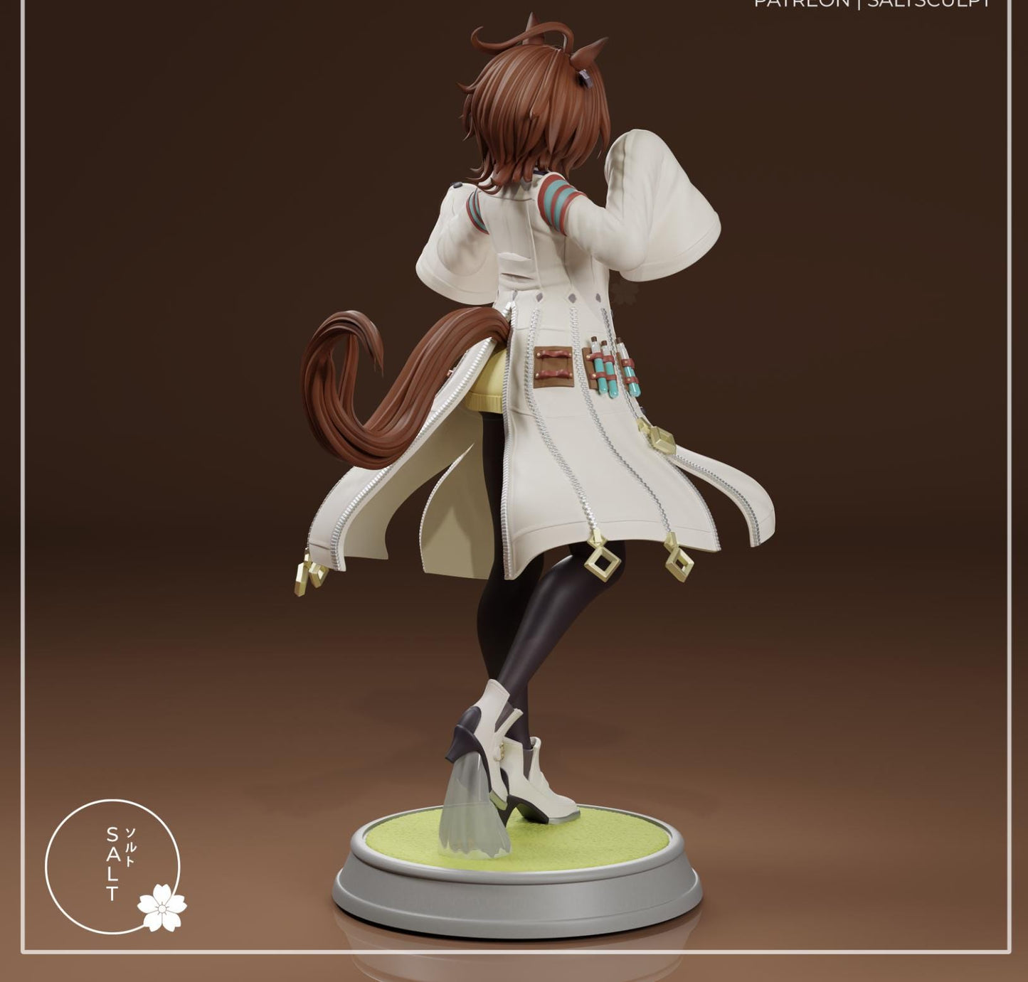 Horse Girl Model Kit | 3D Resin Printed Figurine | Salt Sculpt