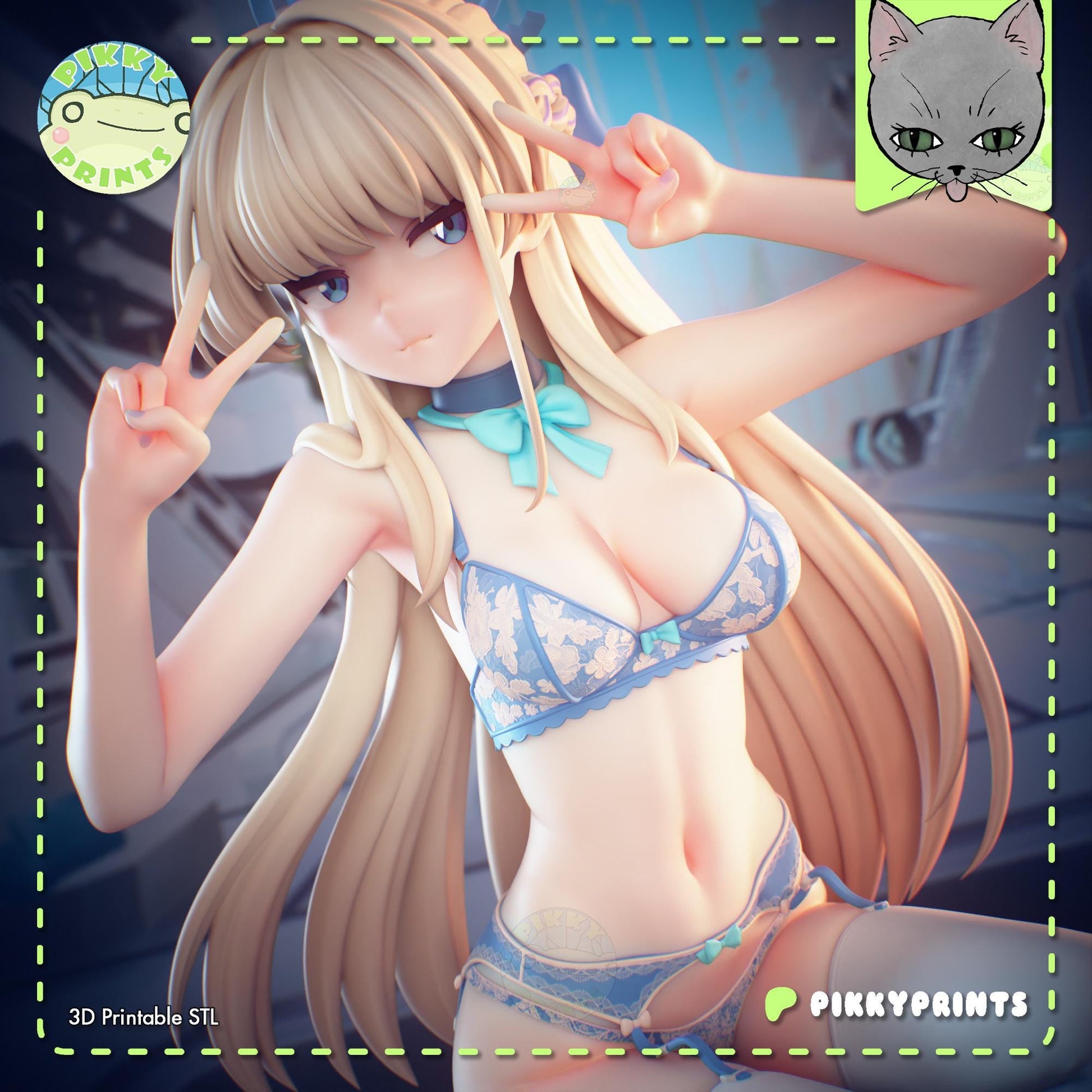 Warrior Girl Model Kit | Pikky Prints