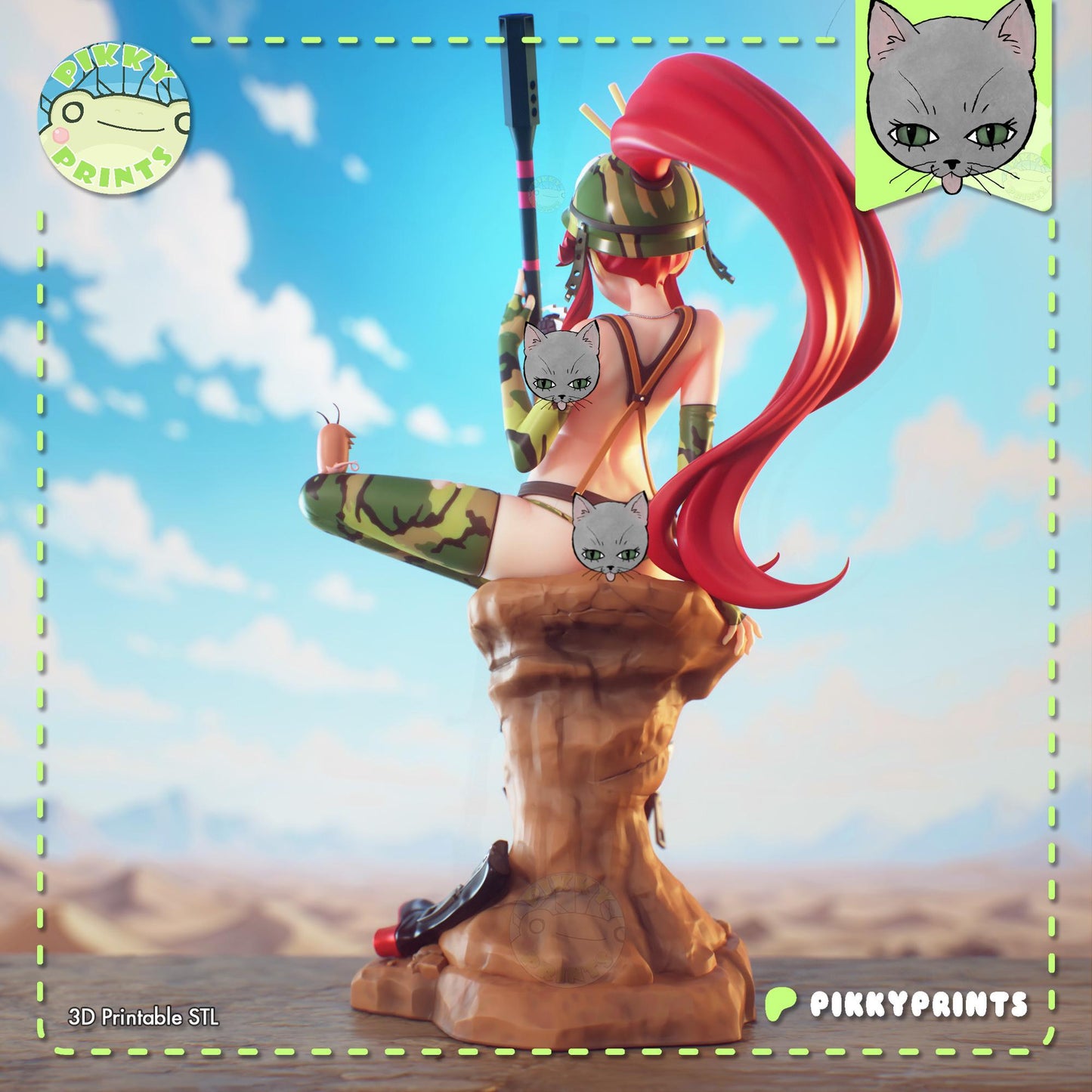 Soldier Girl Model Kit | Pikky Prints