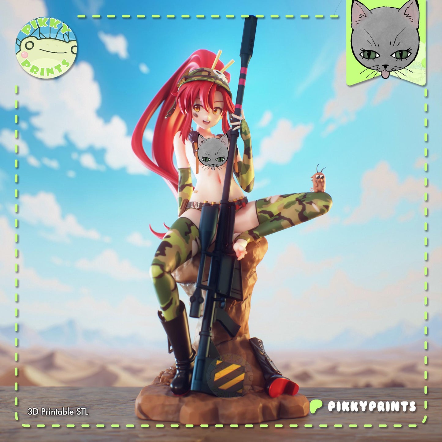 Soldier Girl Model Kit | Pikky Prints