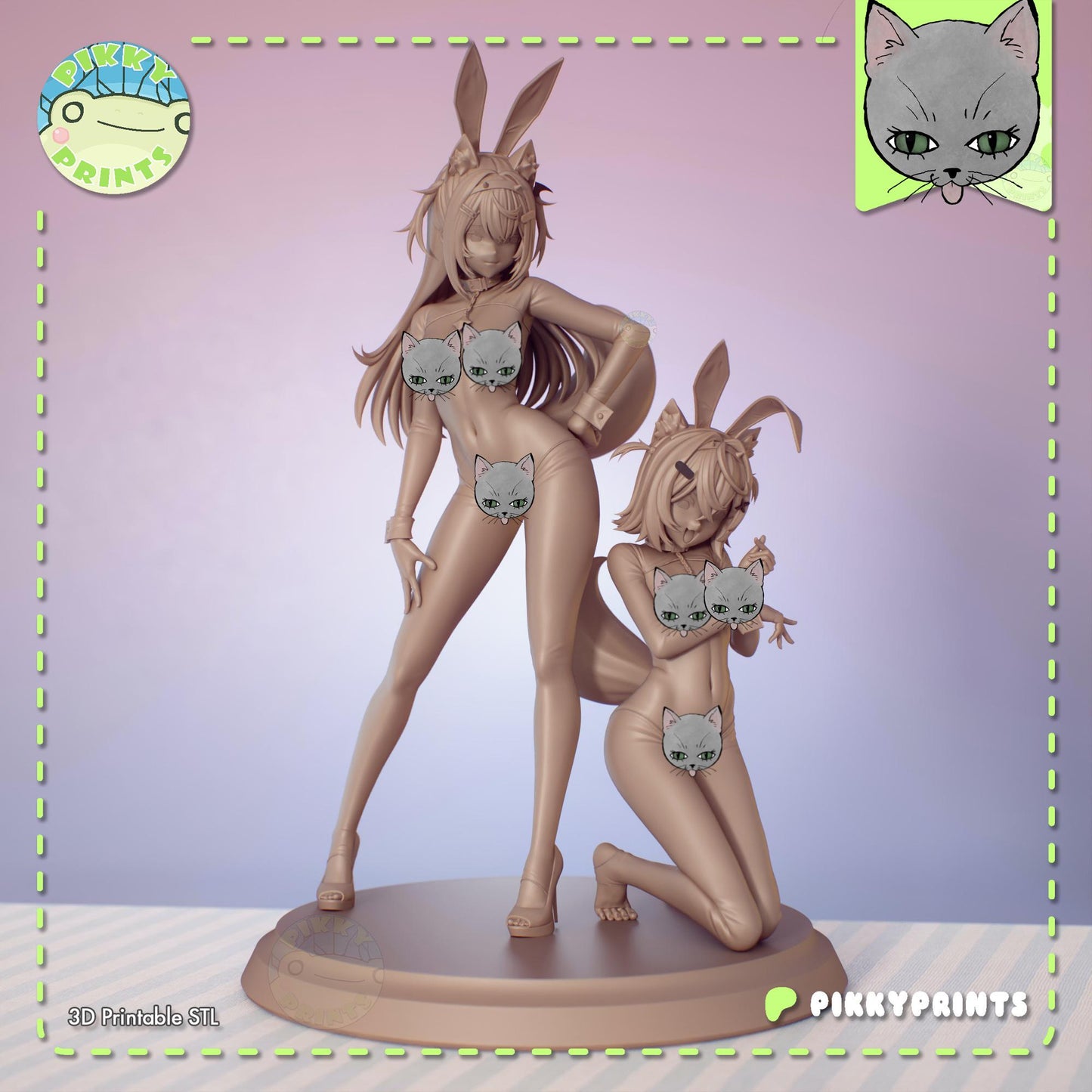 Bunny Girls Model Kit | Pikky Prints