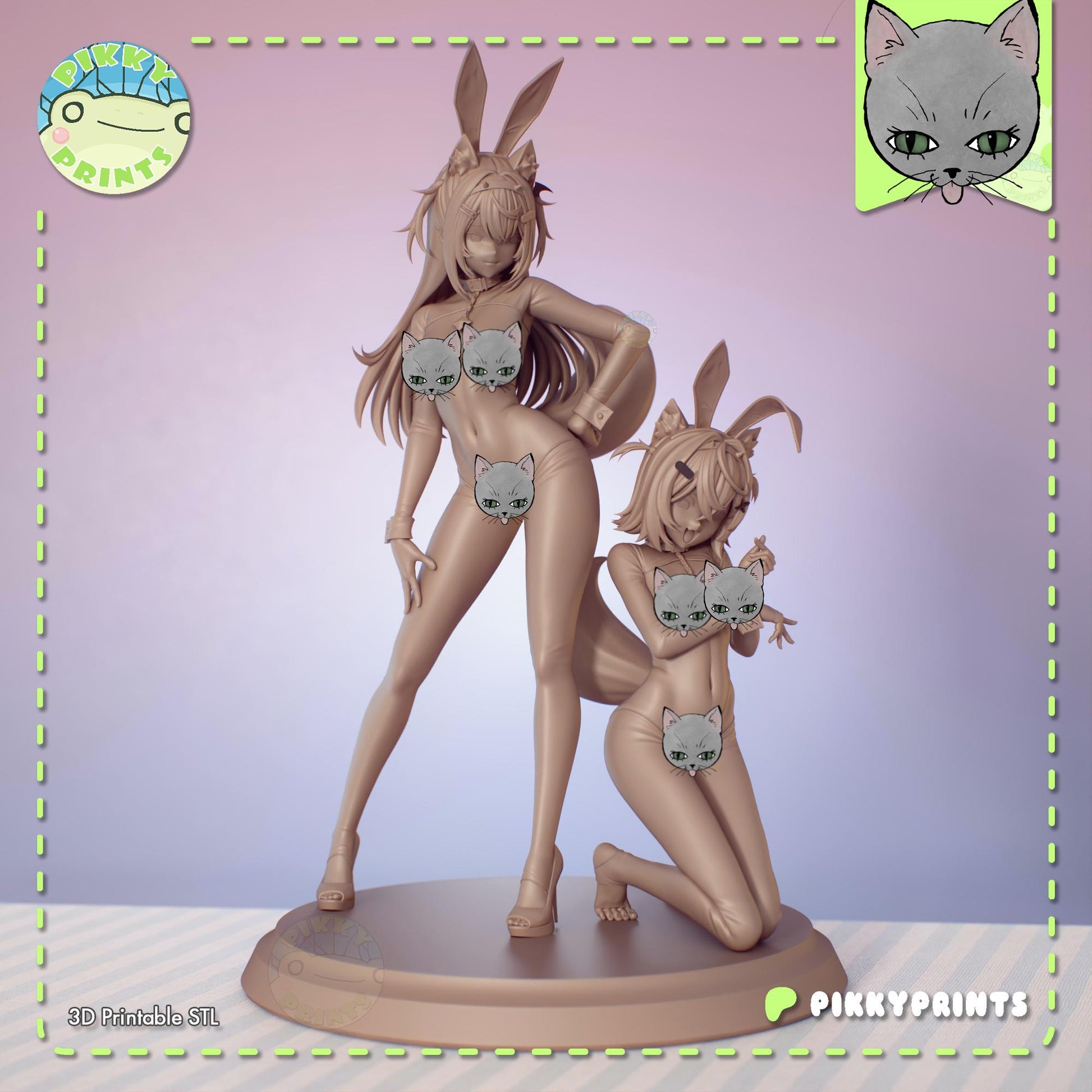 Bunny Girls Model Kit | Pikky Prints