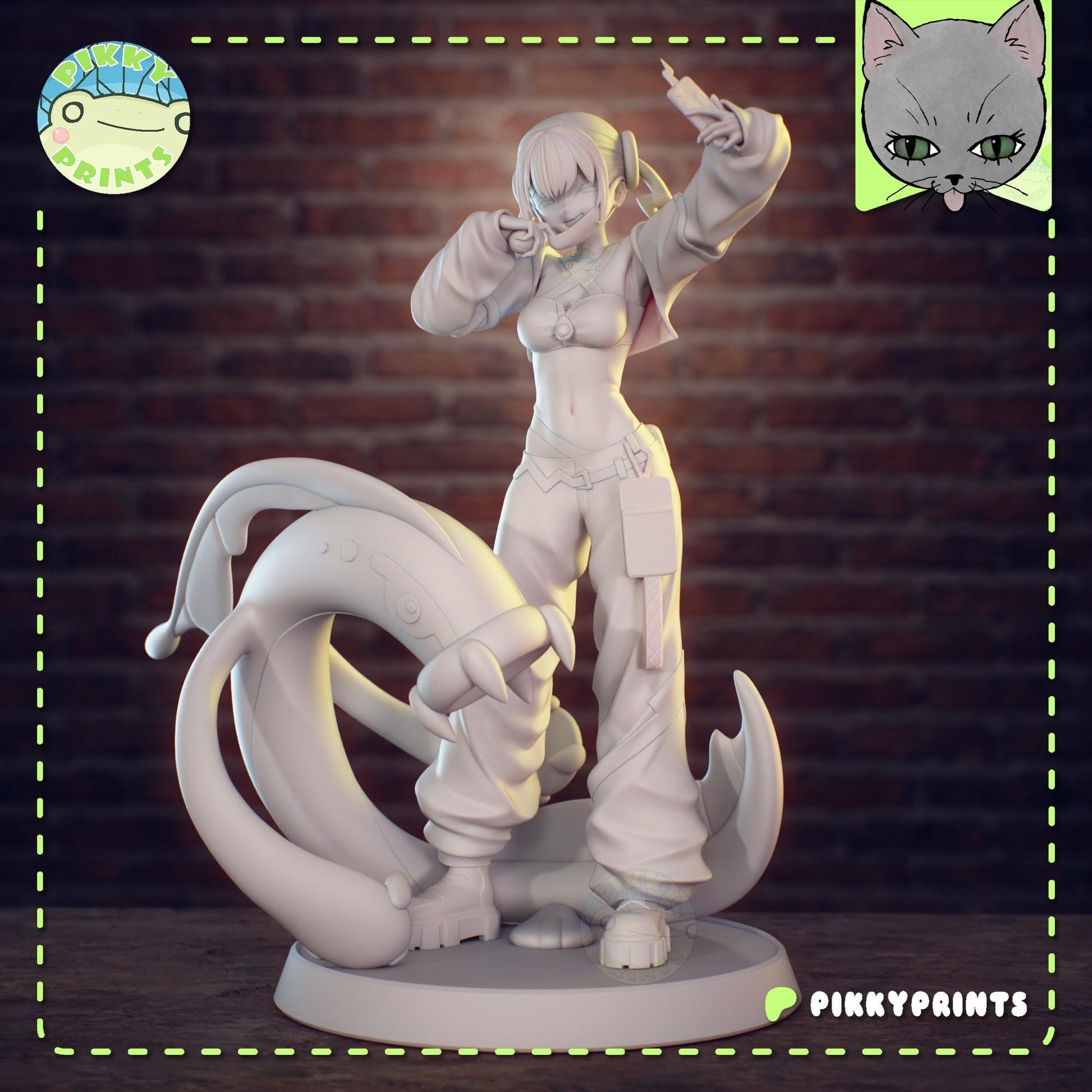Electric Monster Girl Model Kit | Pikky Prints