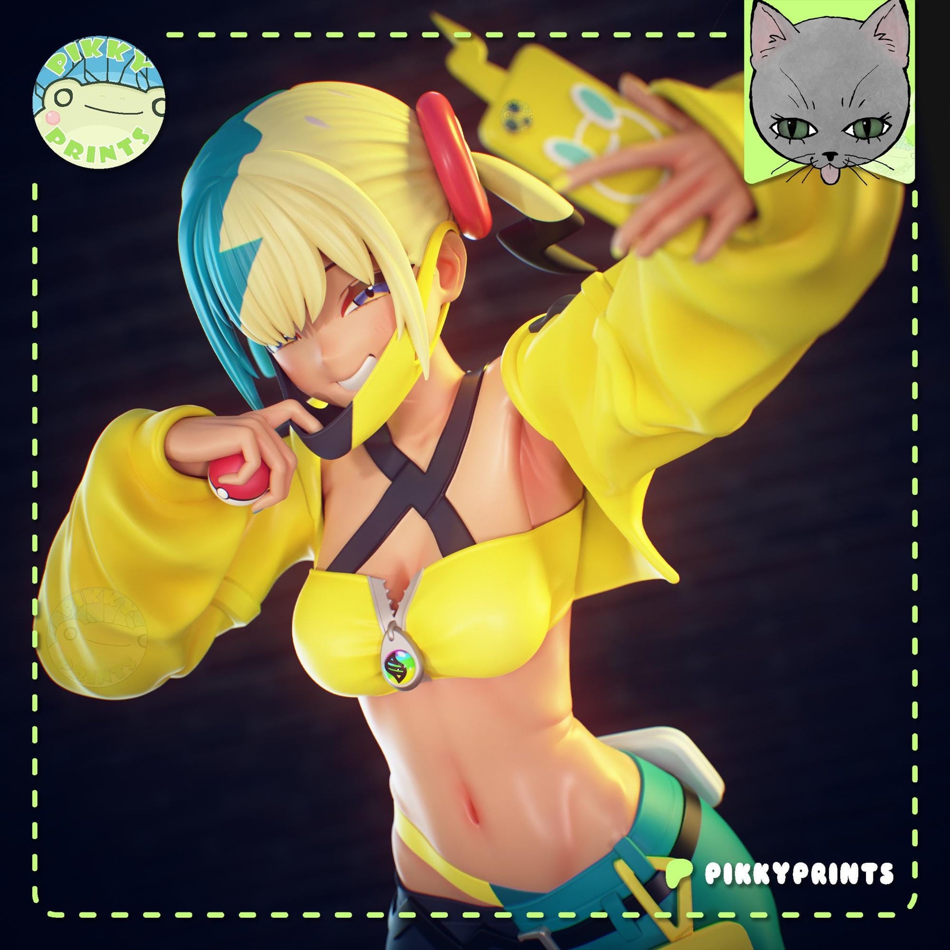 Electric Monster Girl Model Kit | Pikky Prints