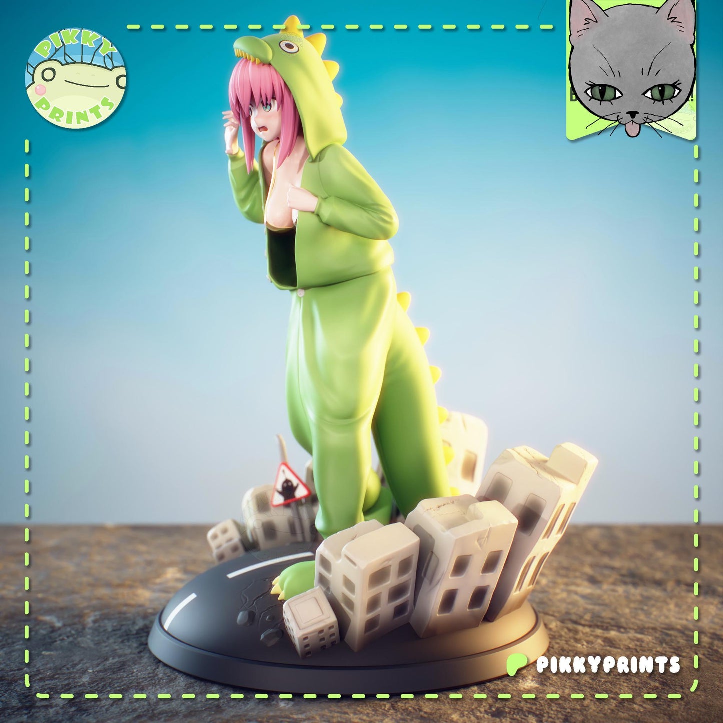 Dinosaur Girl Model Kit | Pikky Prints