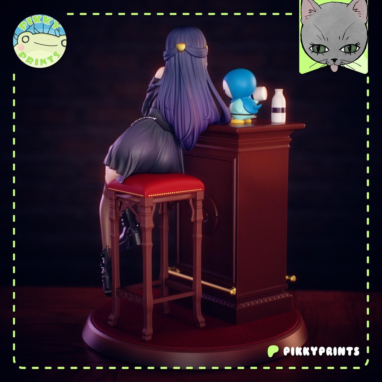 Goth Girl Model Kit | Pikky Prints