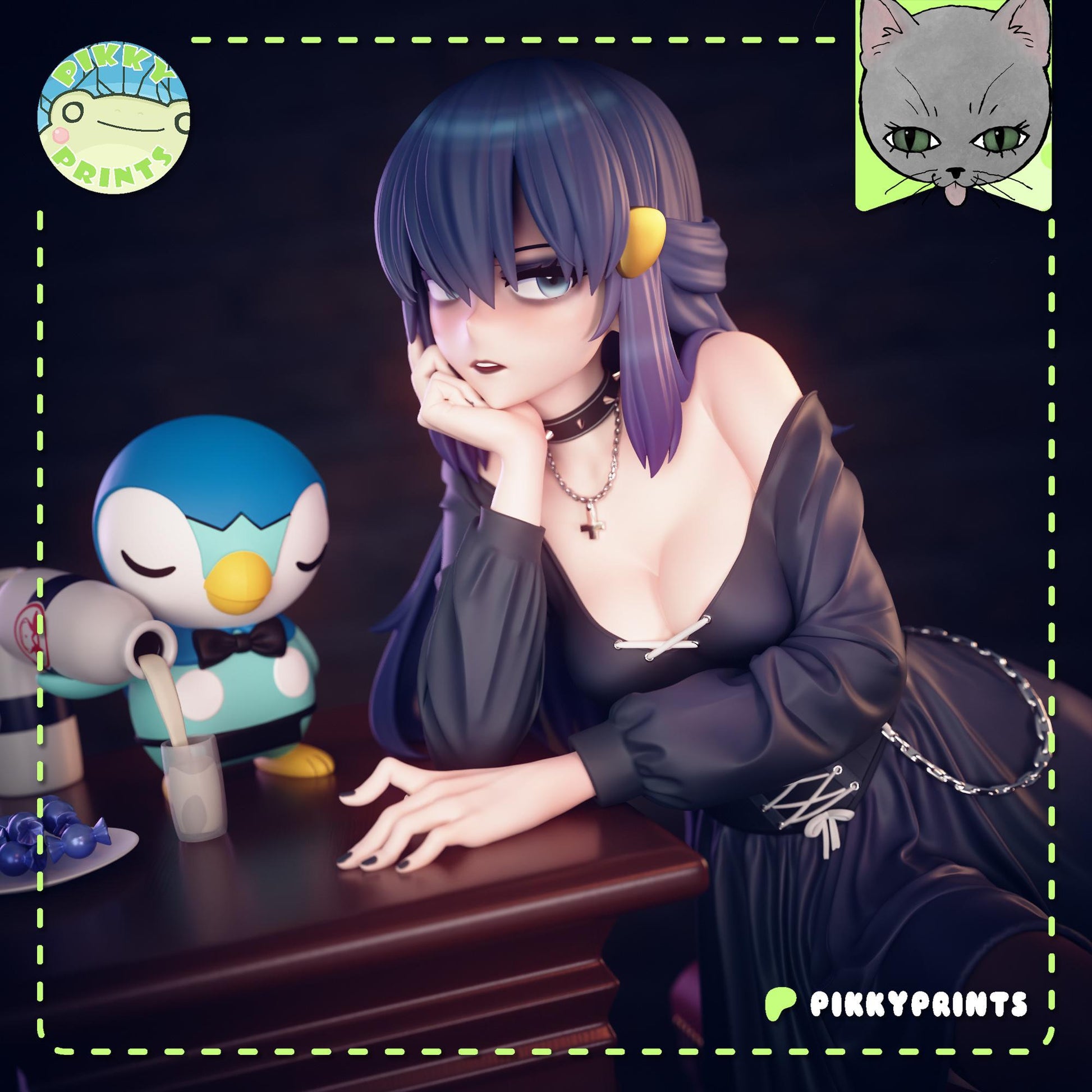 Goth Girl Model Kit | Pikky Prints