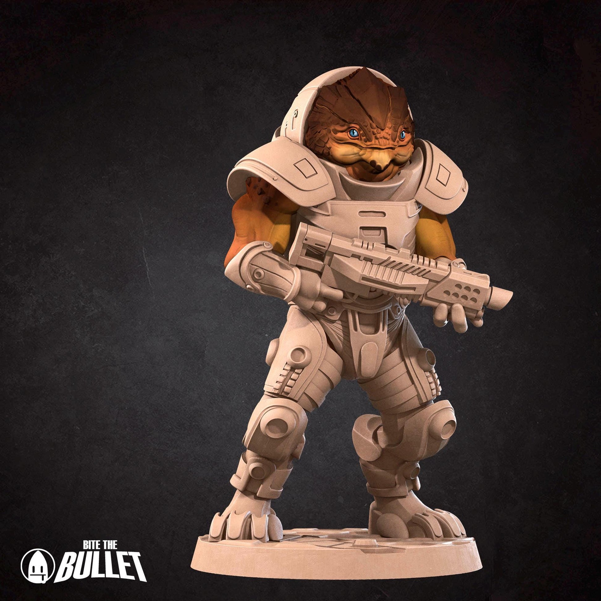 Space Turtle Berserker Miniature | Bite the Bullet