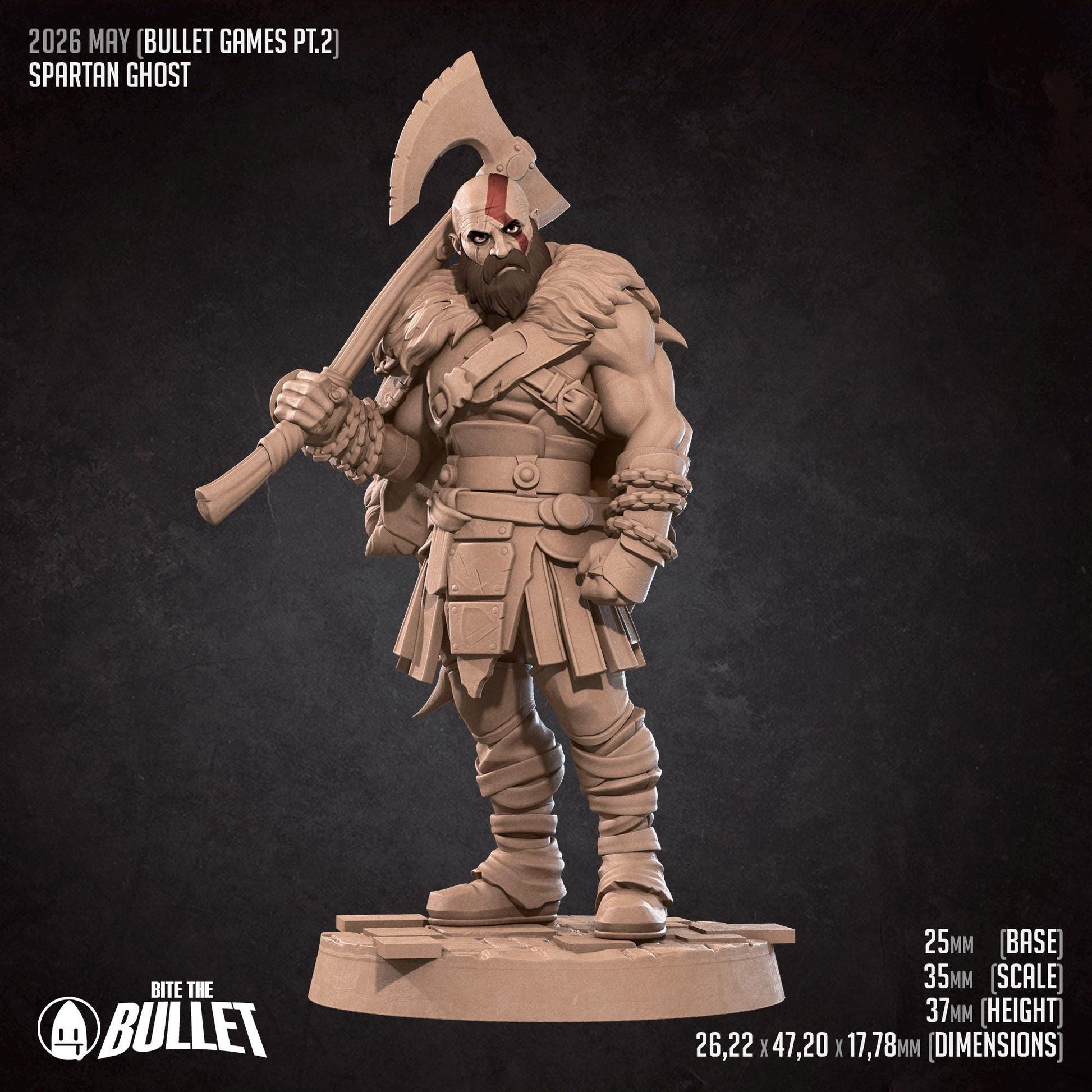 Spartan Ghost Miniature | Bite the Bullet