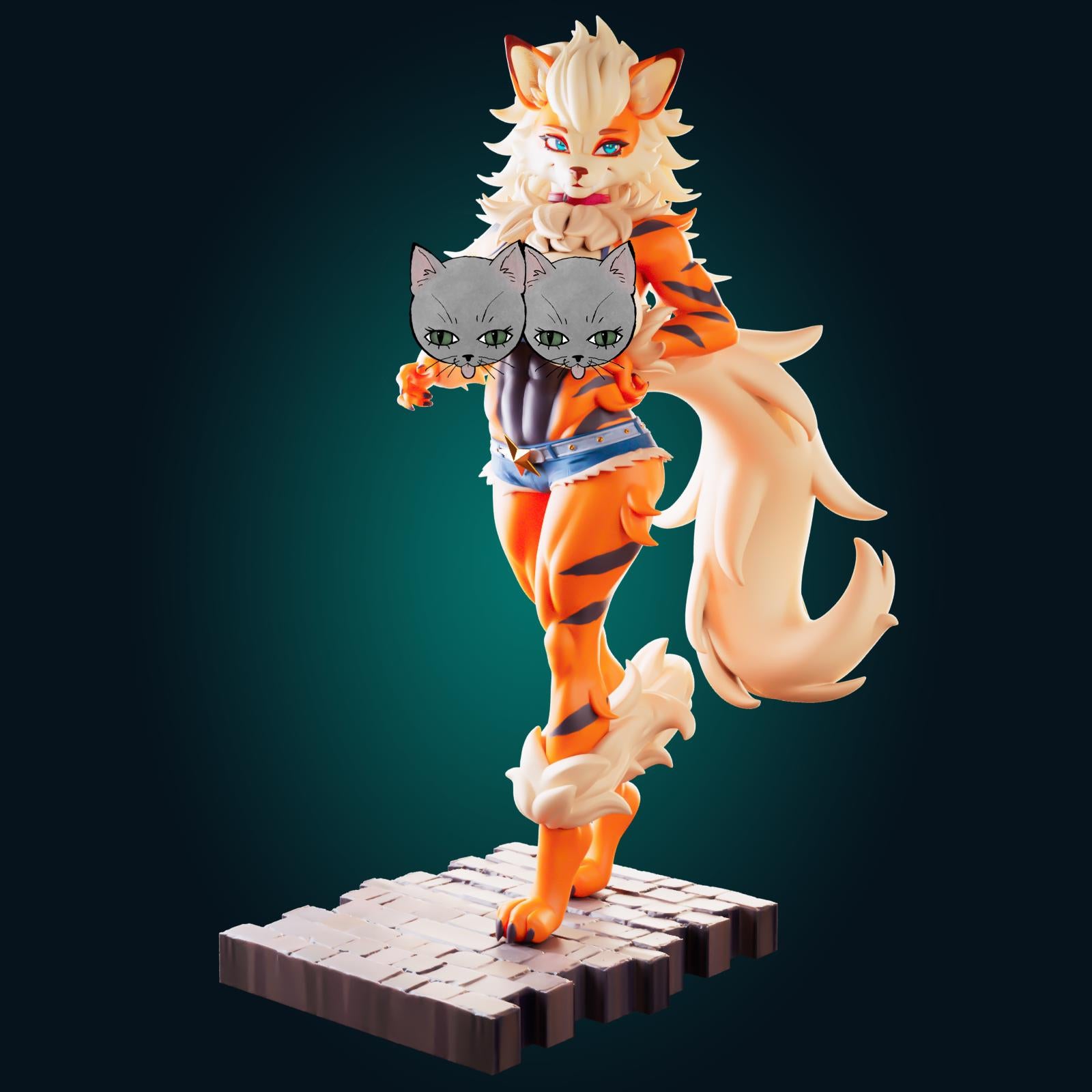 Tiger Lady Model Kit | 3D Resin Printed Figurine | Officer Rhu