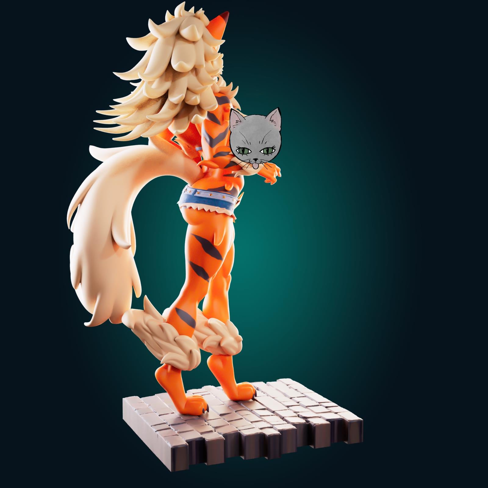 Tiger Lady Model Kit | 3D Resin Printed Figurine | Officer Rhu