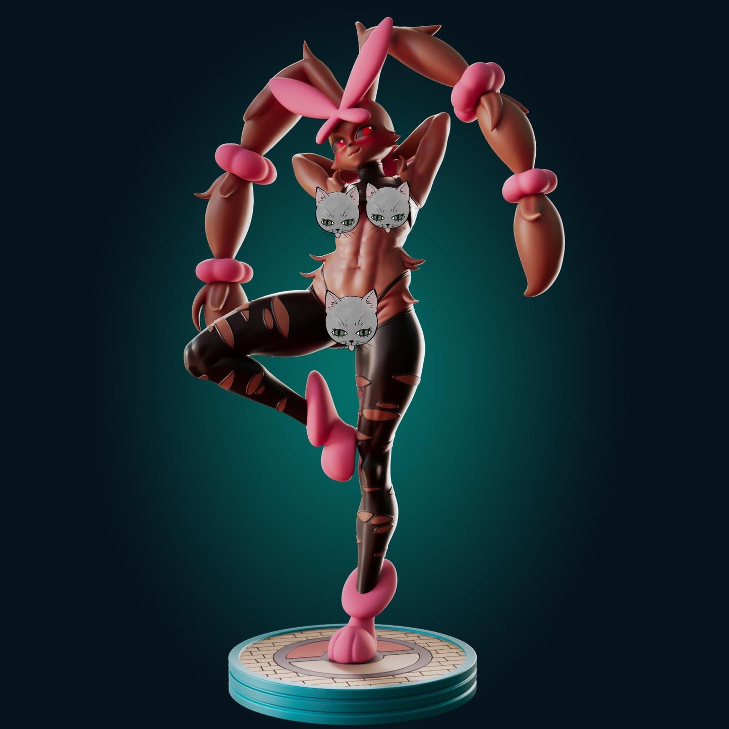 Bunny Lady Model Kit | 3D Resin Printed Figurine | Officer Rhu