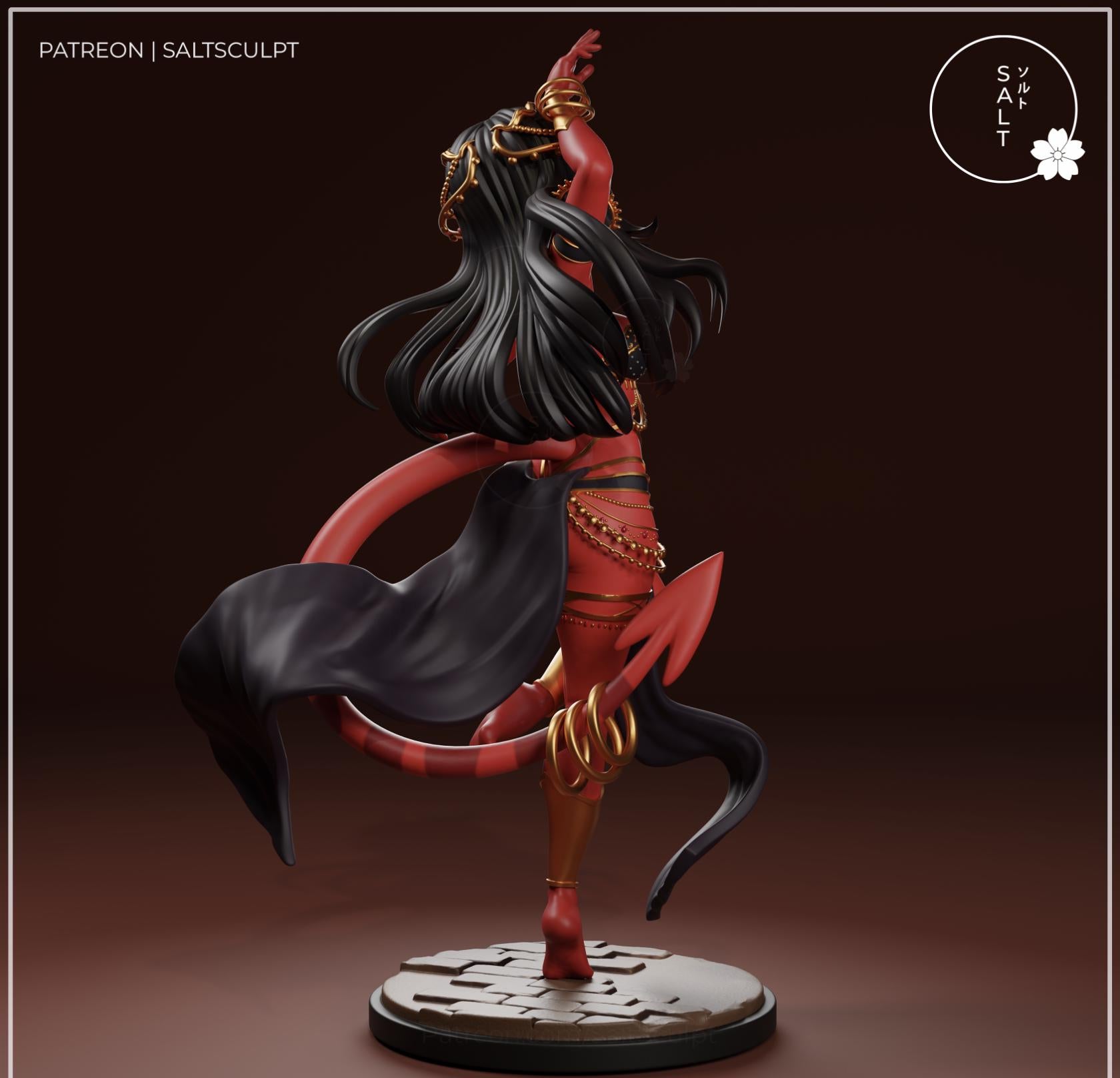 Demon Model Kit | 3D Resin Printed Figurine | Salt Sculpt