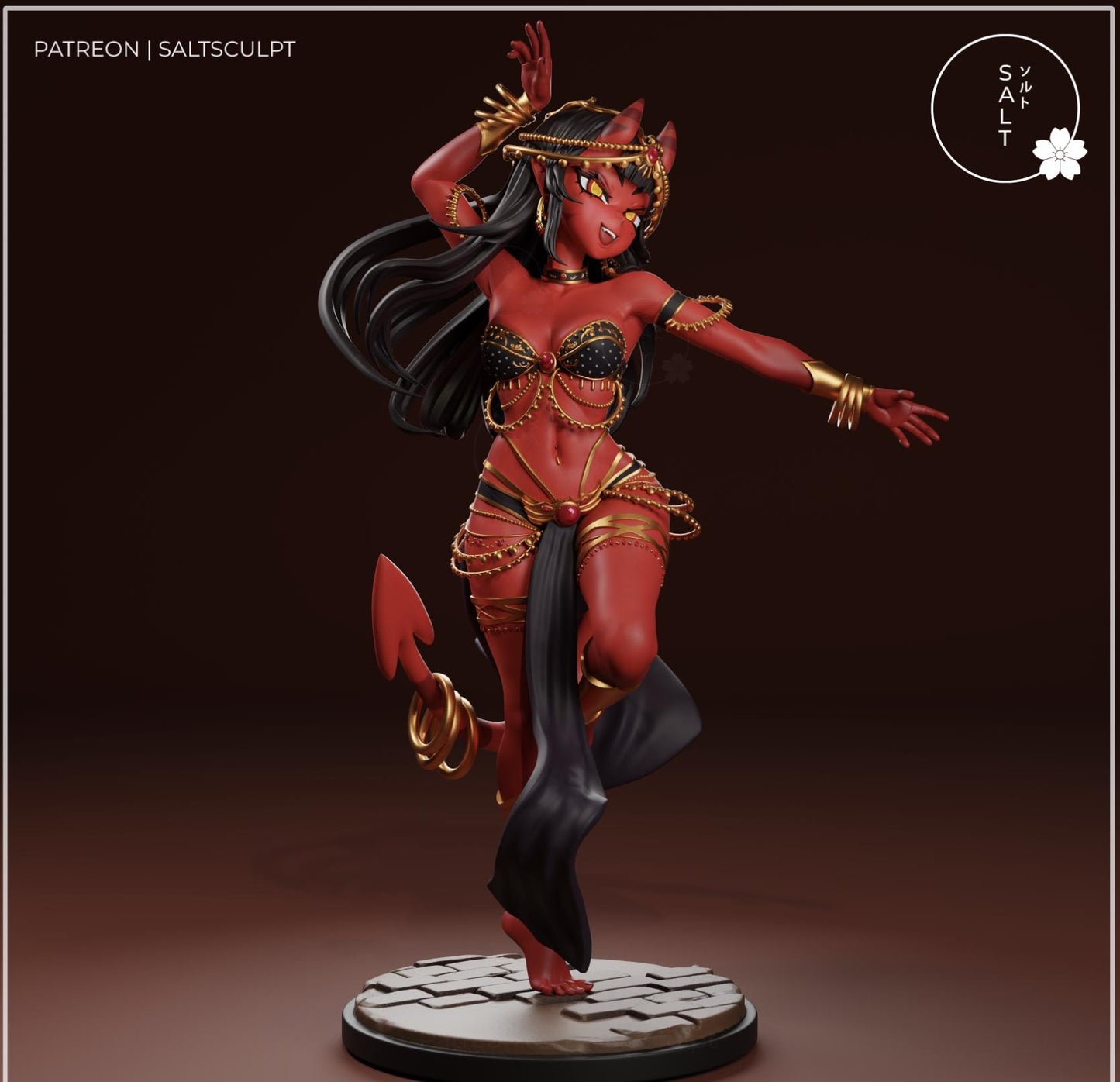 Demon Model Kit | 3D Resin Printed Figurine | Salt Sculpt