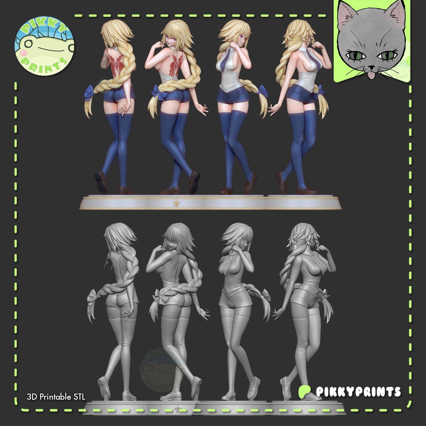 Warrior Girl Model Kit | Pikky Prints