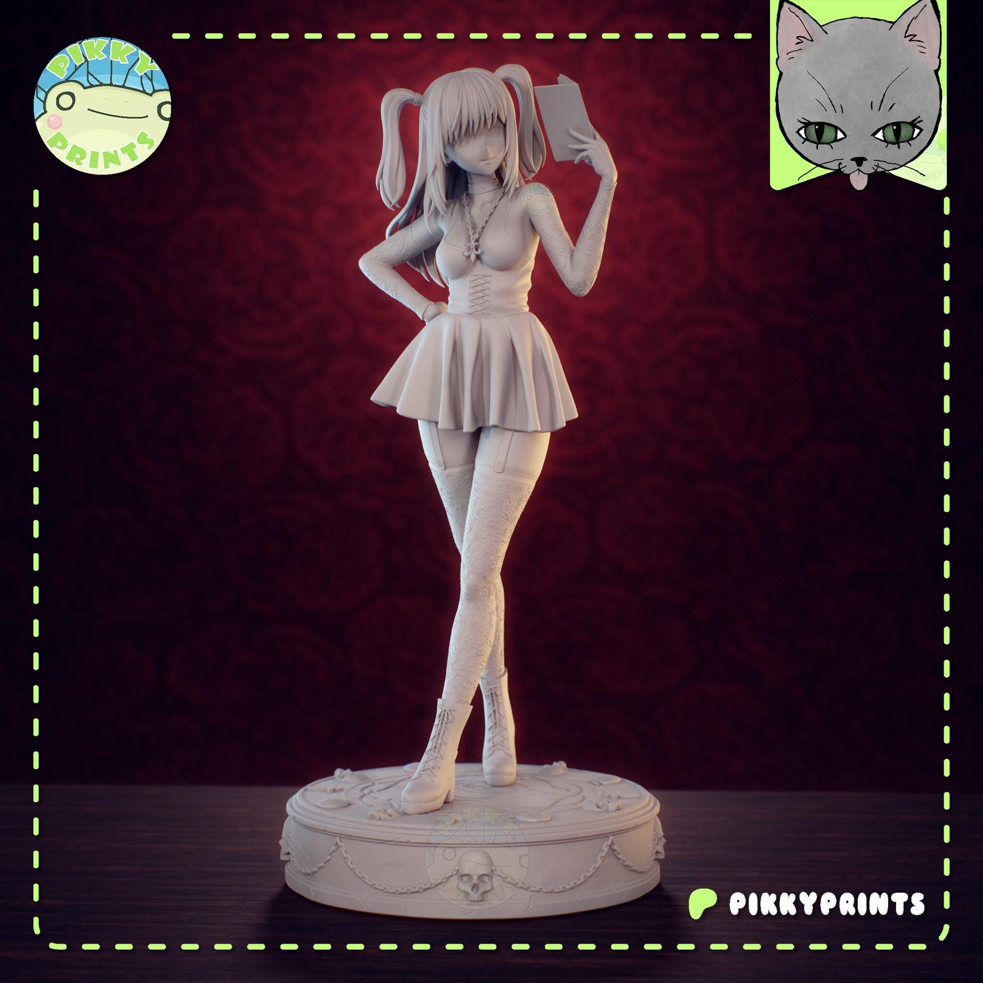 Notebook Girl Model Kit | Pikky Prints