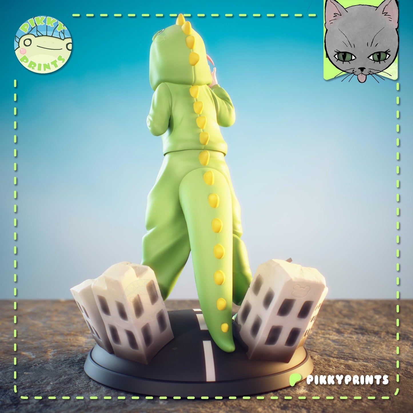 Dinosaur Girl Model Kit | Pikky Prints