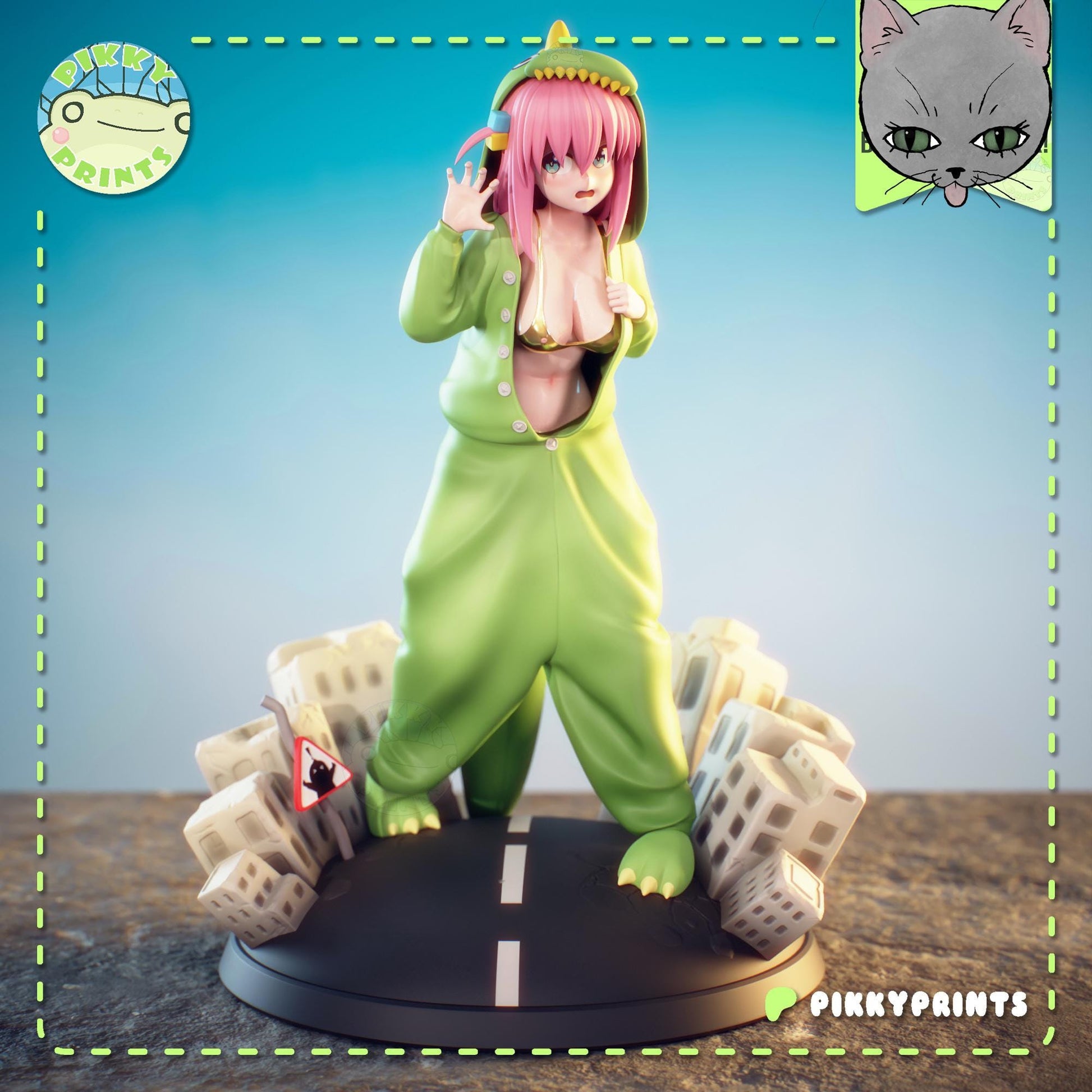 Dinosaur Girl Model Kit | Pikky Prints