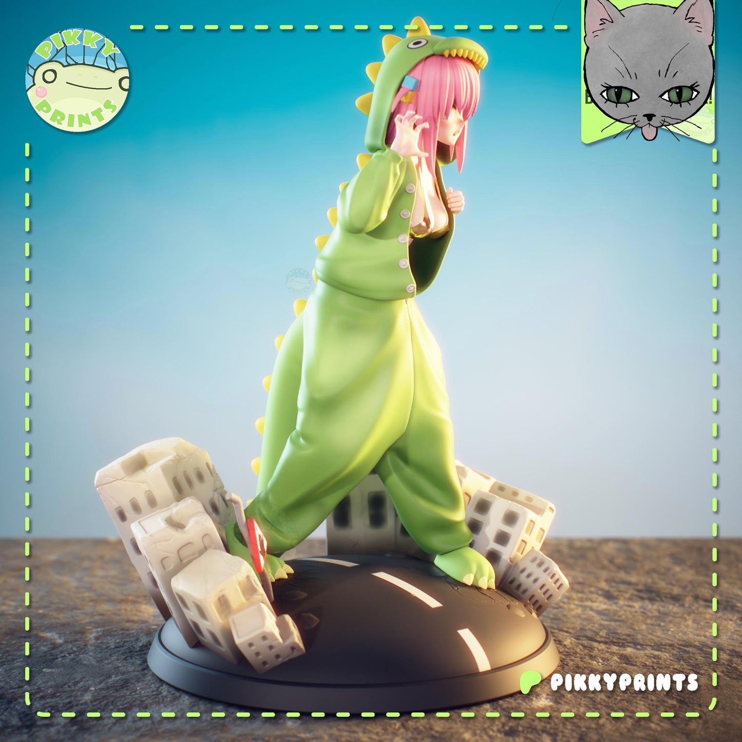Dinosaur Girl Model Kit | Pikky Prints