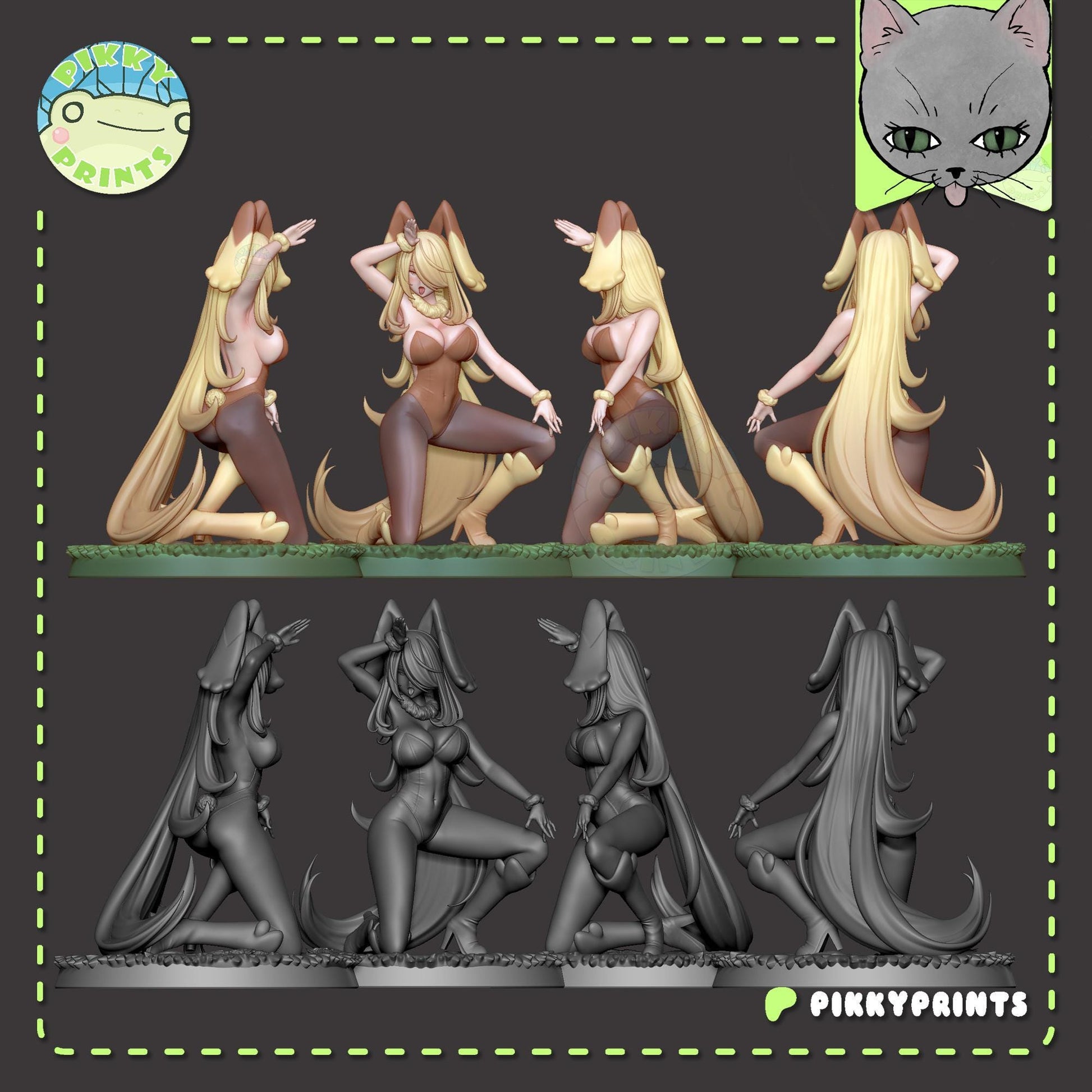 Bunny Girl Model Kit | Pikky Prints