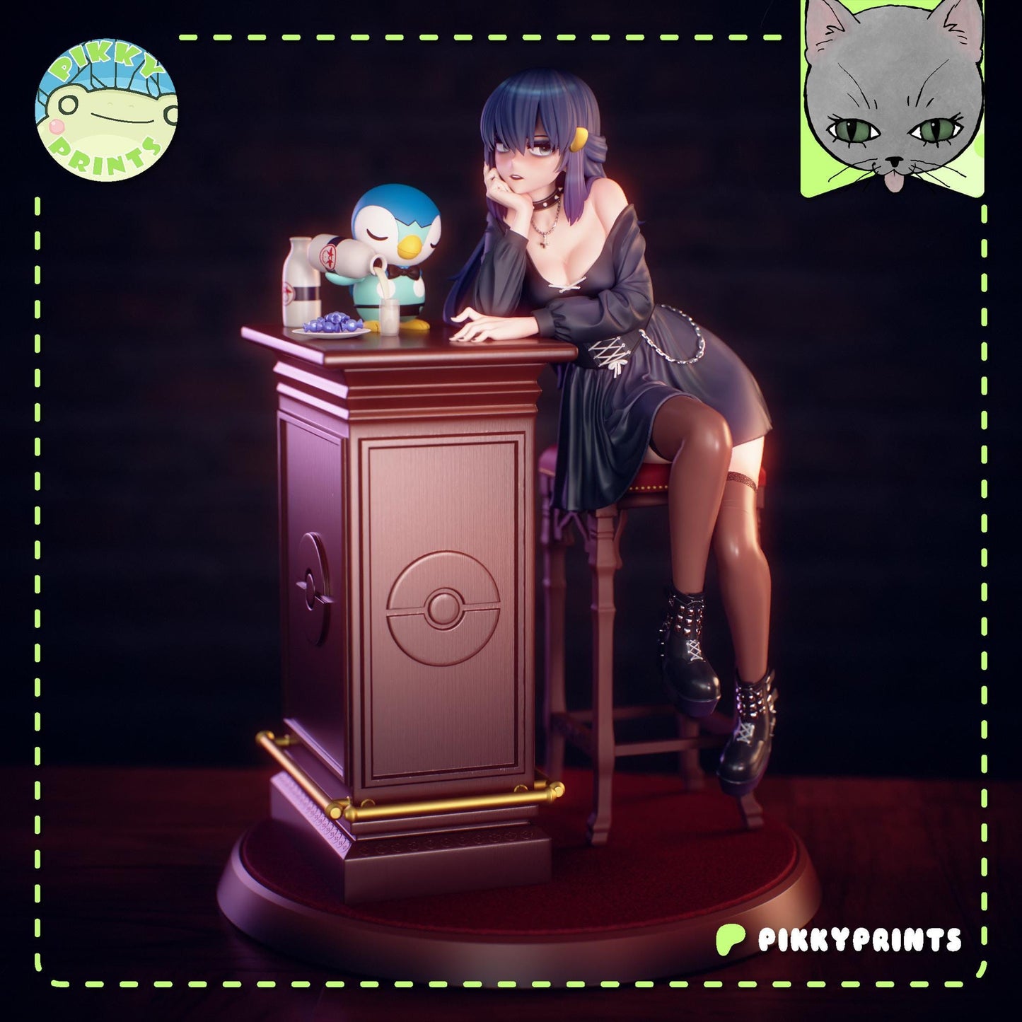 Goth Girl Model Kit | Pikky Prints