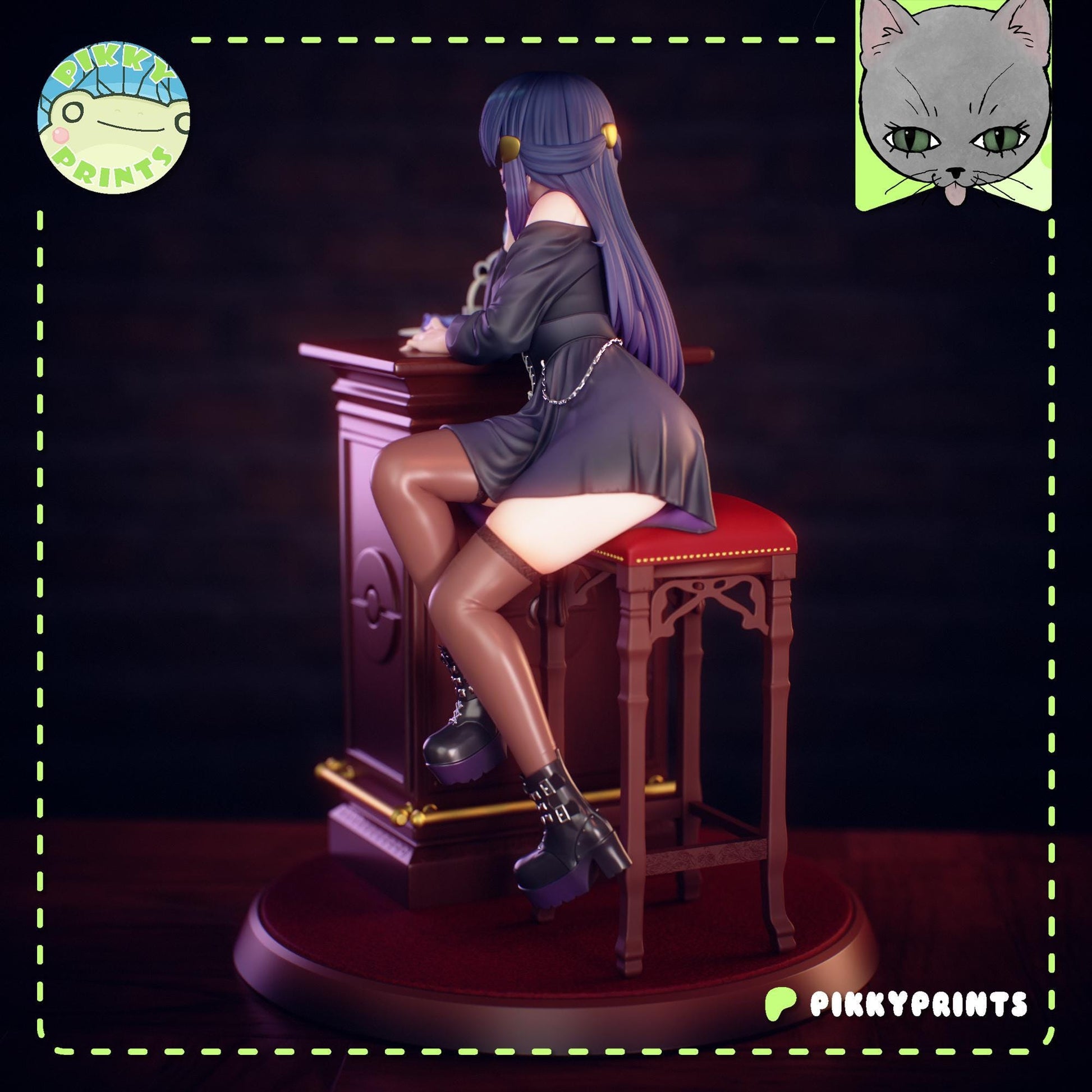 Goth Girl Model Kit | Pikky Prints