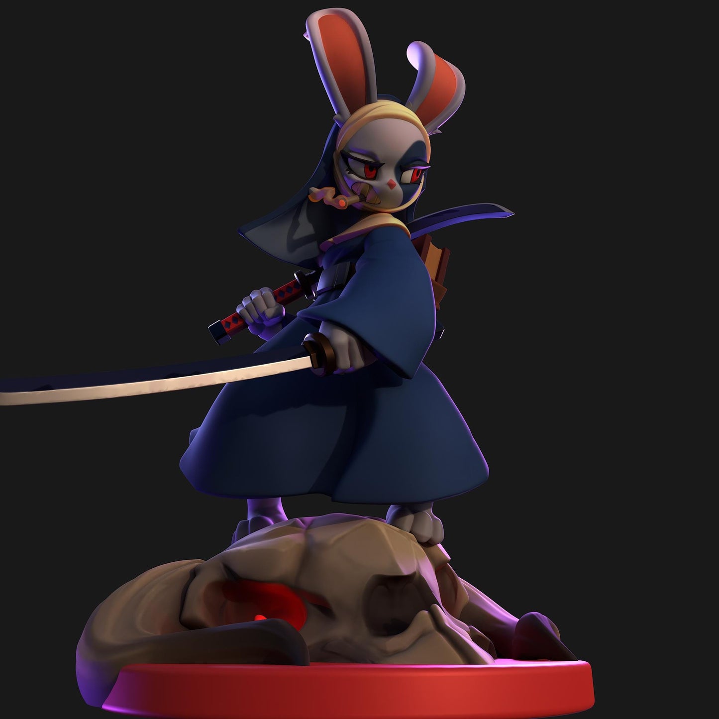 Katana Bunny Nun Miniature | 1ndefference