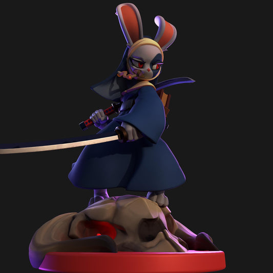 Katana Bunny Nun Miniature | 1ndefference