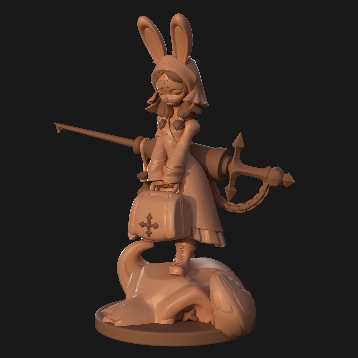Nurse Bunny Nun Miniature | 1ndefference