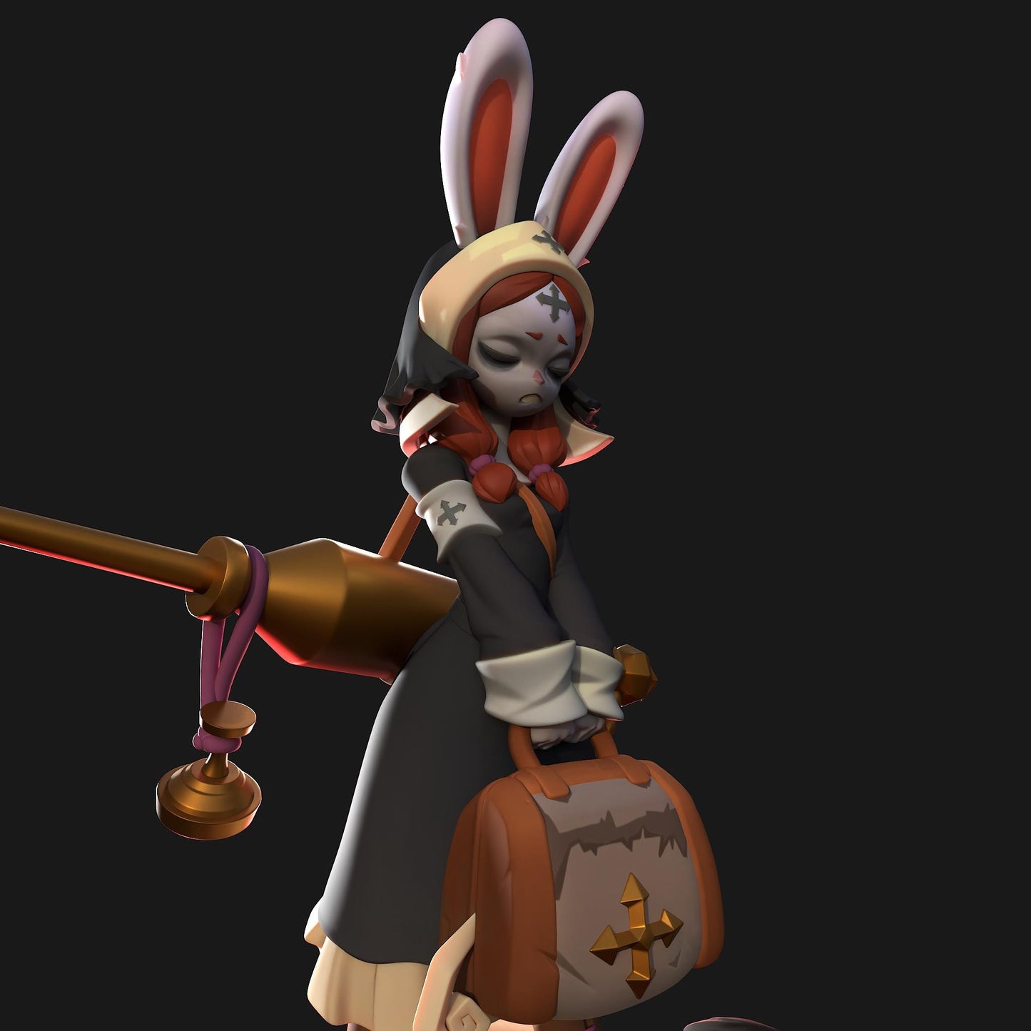 Nurse Bunny Nun Miniature | 1ndefference