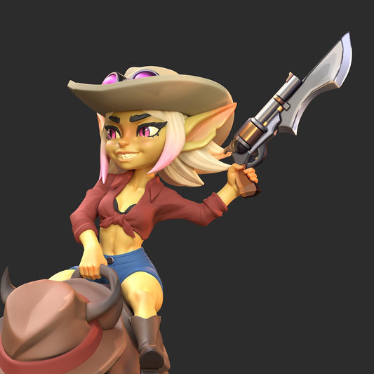Goblin Cowgirl Miniature | 1ndefference