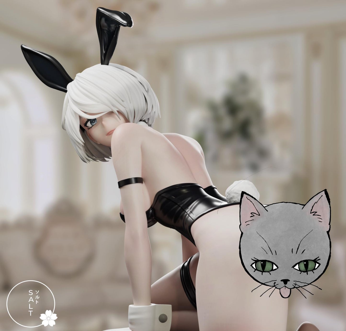 Bunny Android Model Kit | 3D Resin Printed Figurine | Salt Sculpt