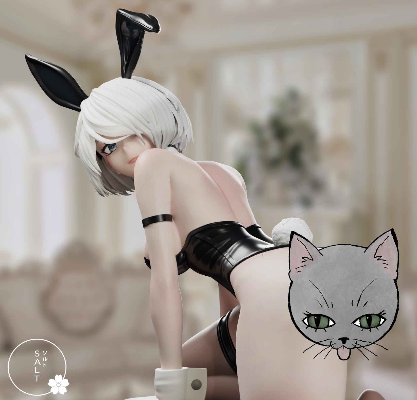 Bunny Android Model Kit | 3D Resin Printed Figurine | Salt Sculpt