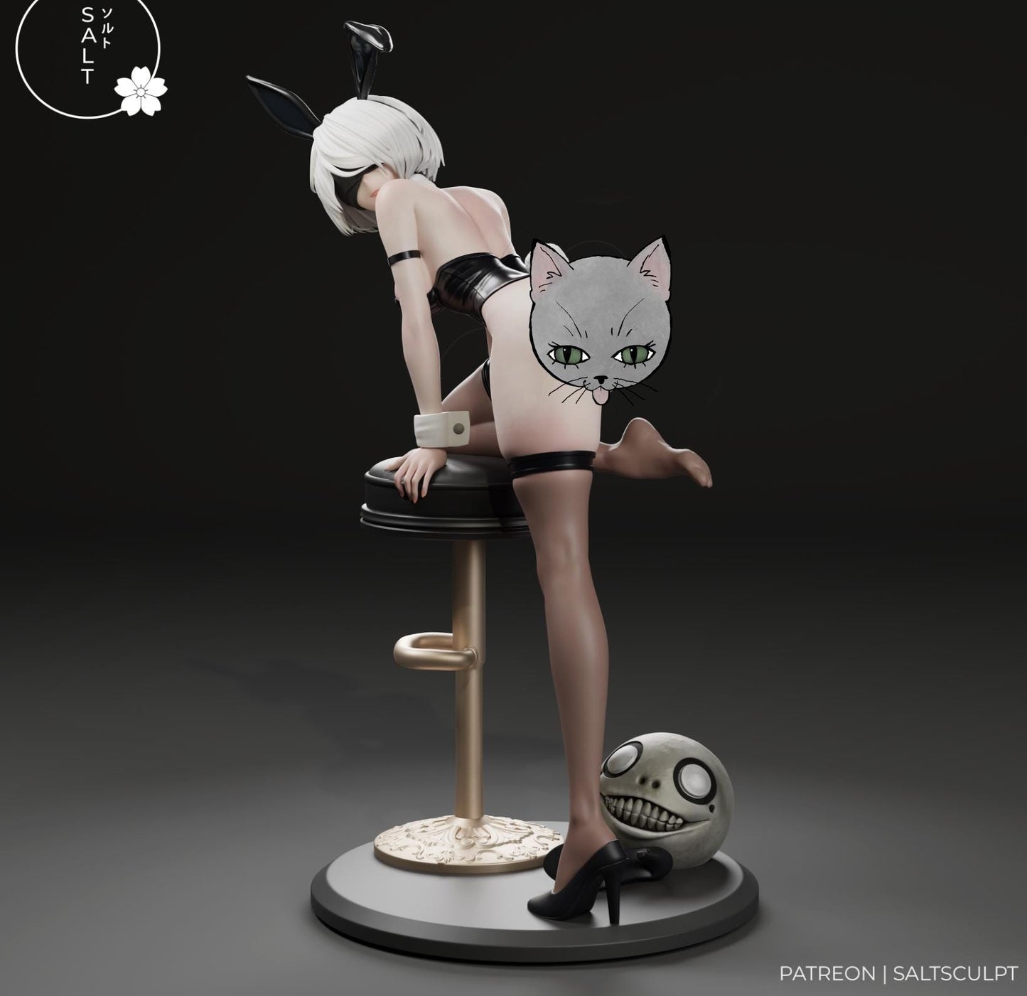 Bunny Android Model Kit | 3D Resin Printed Figurine | Salt Sculpt