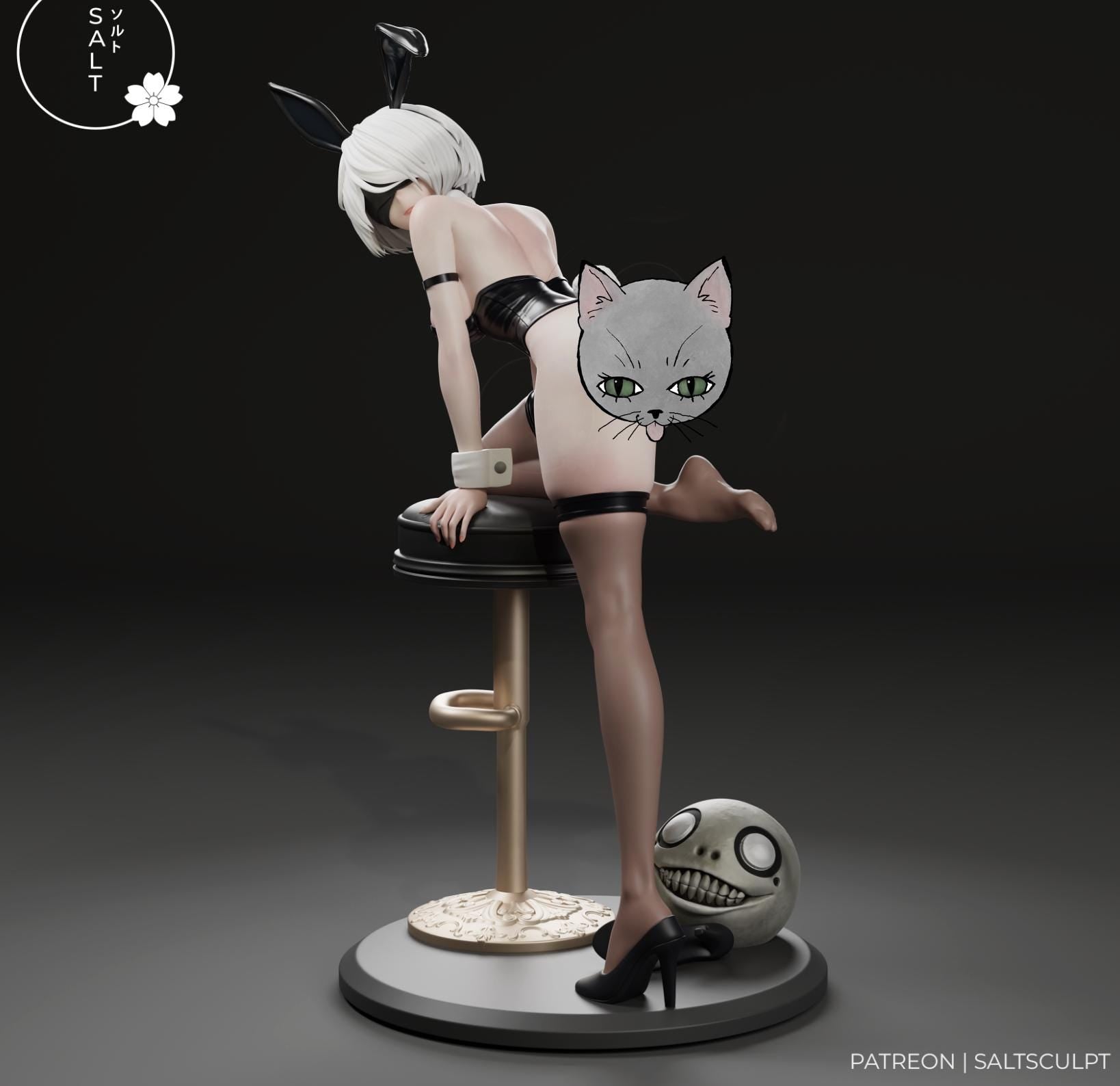 Bunny Android Model Kit | 3D Resin Printed Figurine | Salt Sculpt