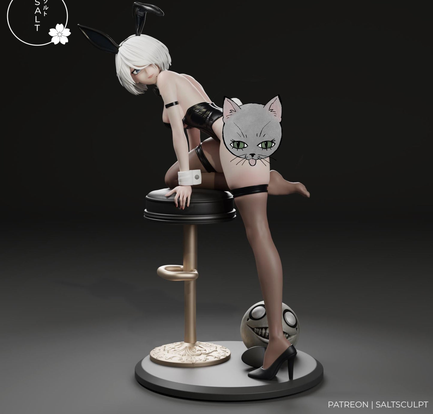 Bunny Android Model Kit | 3D Resin Printed Figurine | Salt Sculpt