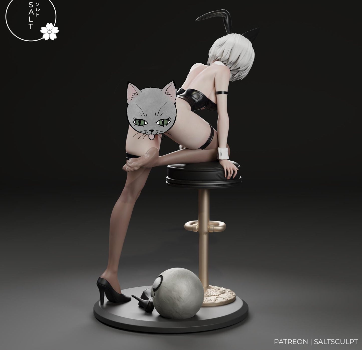 Bunny Android Model Kit | 3D Resin Printed Figurine | Salt Sculpt