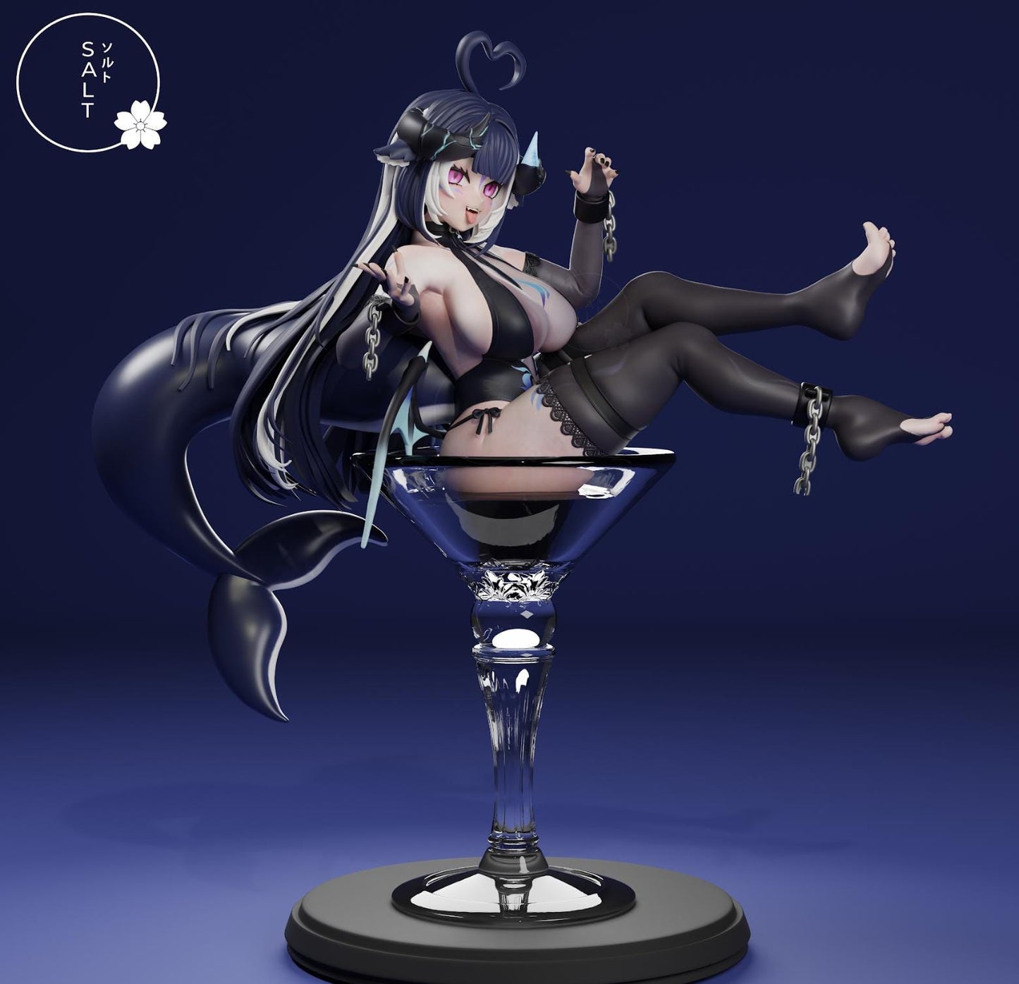 Orca Succubus Model Kit | 3D Resin Printed Figurine | Salt Sculpt