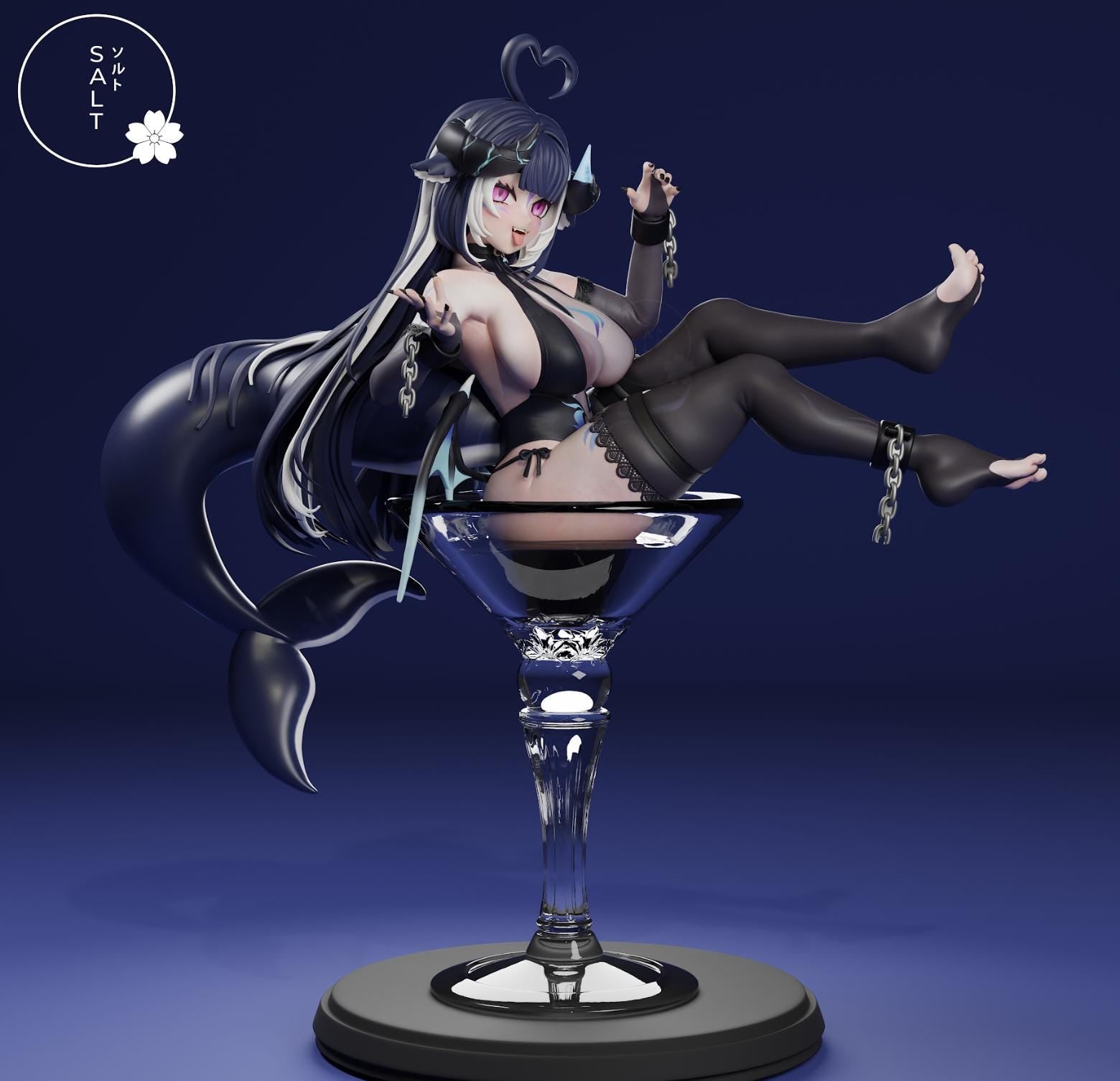 Orca Succubus Model Kit | 3D Resin Printed Figurine | Salt Sculpt