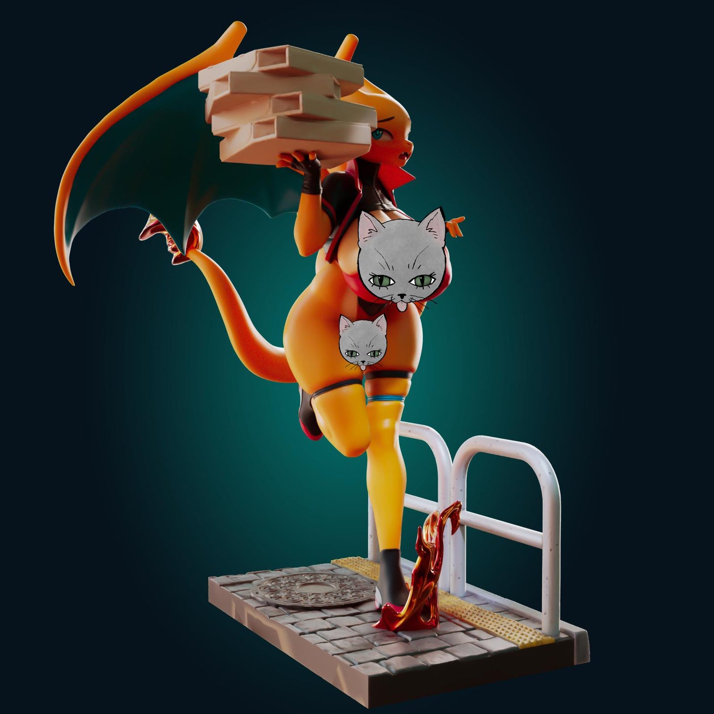 Dragon Lady Model Kit | 3D Resin Printed Figurine | Officer Rhu